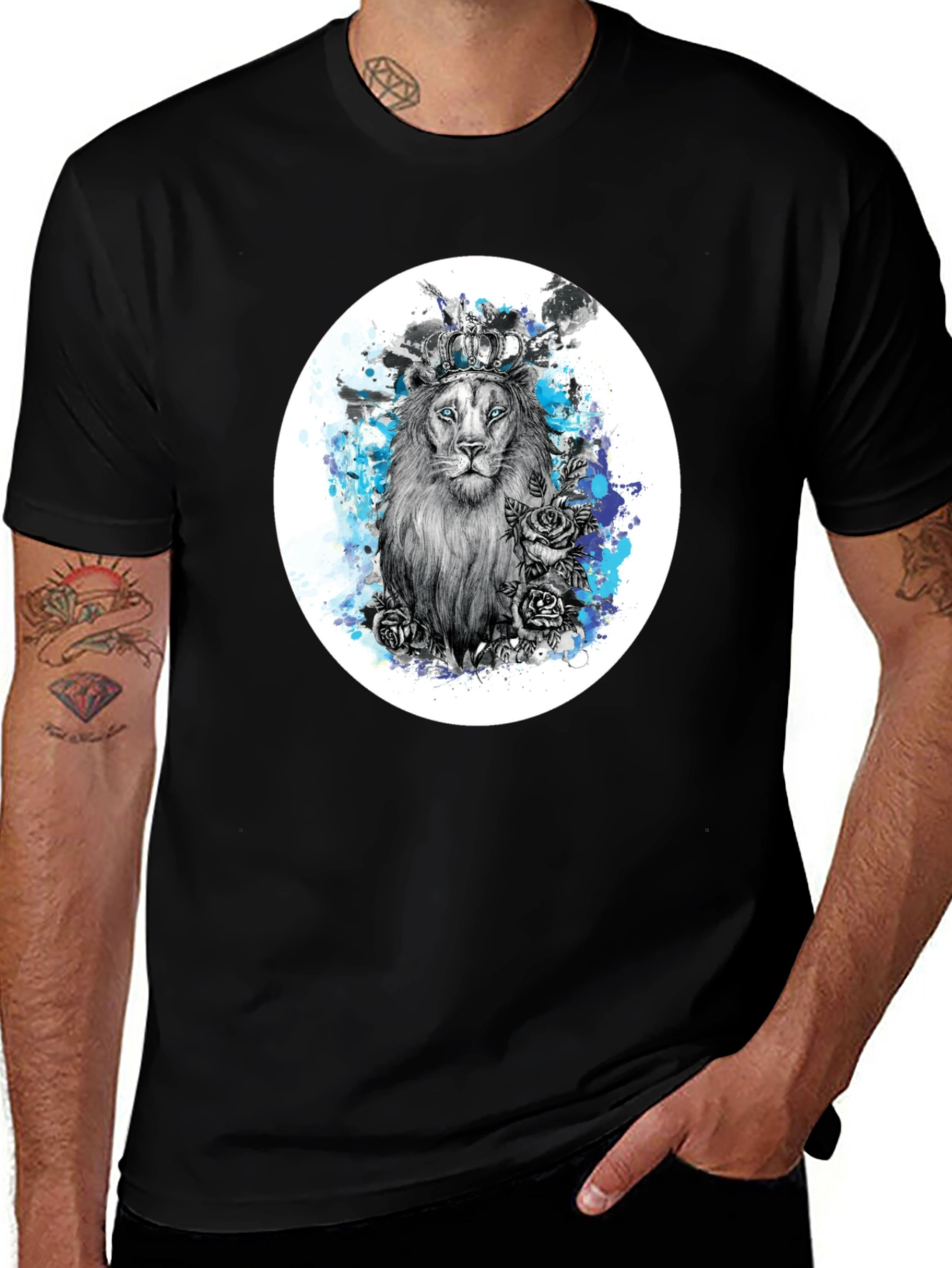 Variant 17 of Lion King Graphic Tee - Black