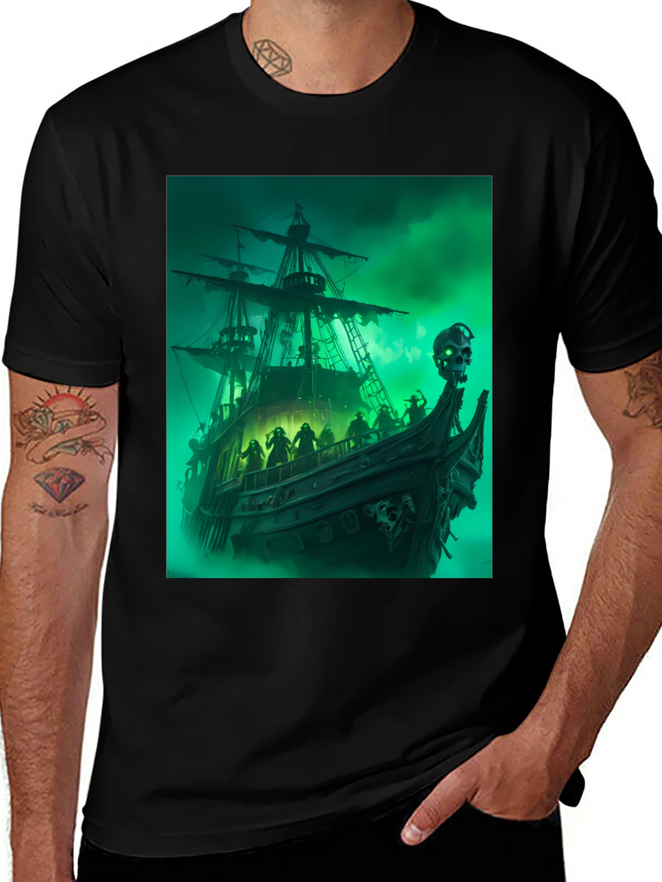 Variant 17 of Ghost Pirate Ship T-Shirt