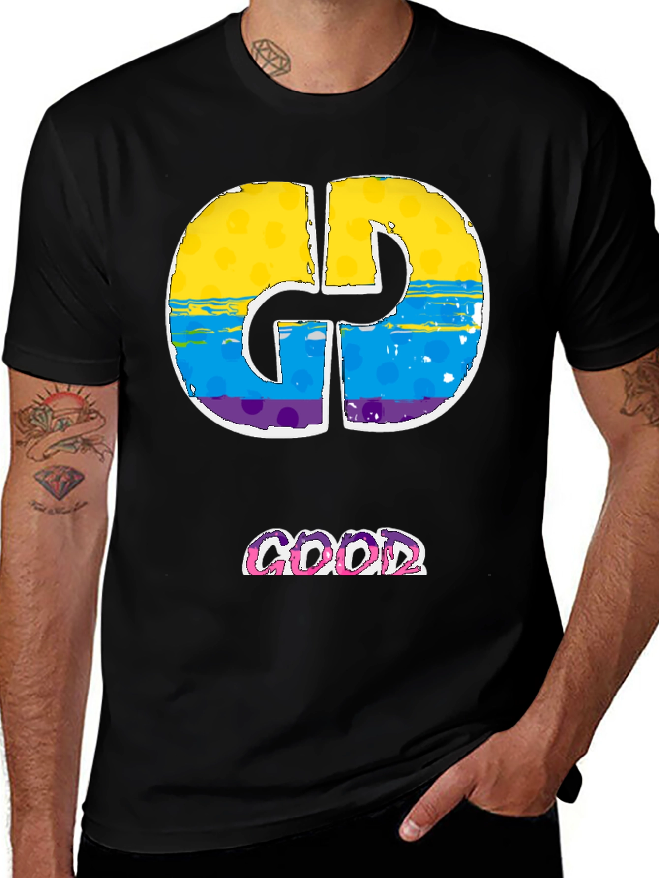 Variant 4 of Cool Graphic Tee - Good Vibes