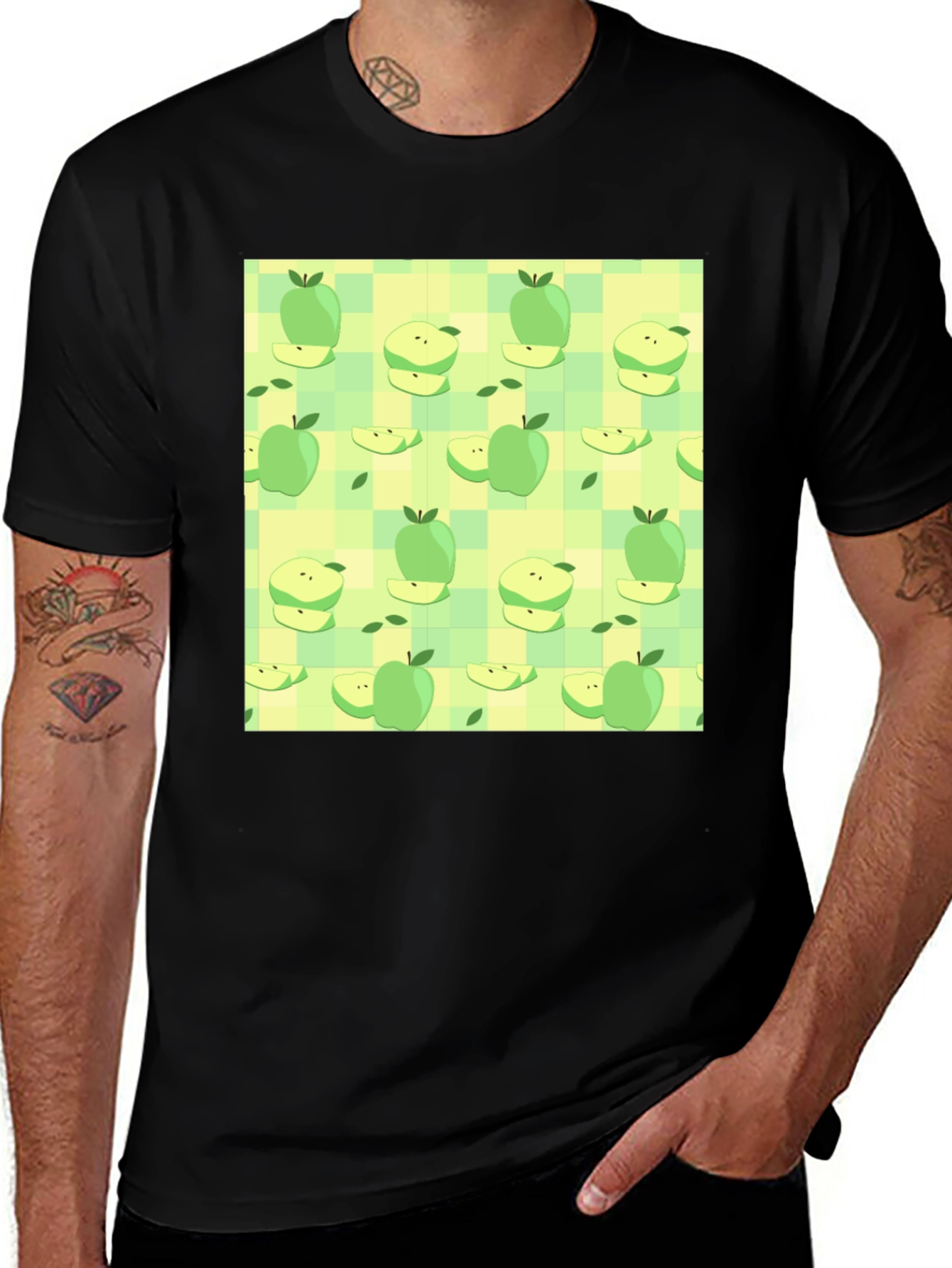 Variant 6 of Apple Pattern T-Shirt - Fun & Casual Wear