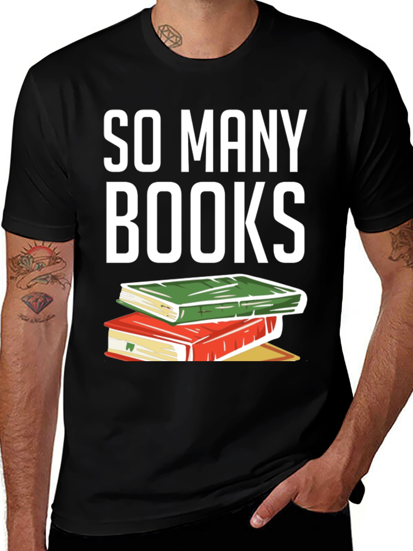 Variant 27 of So Many Books T-Shirt - Reader Apparel
