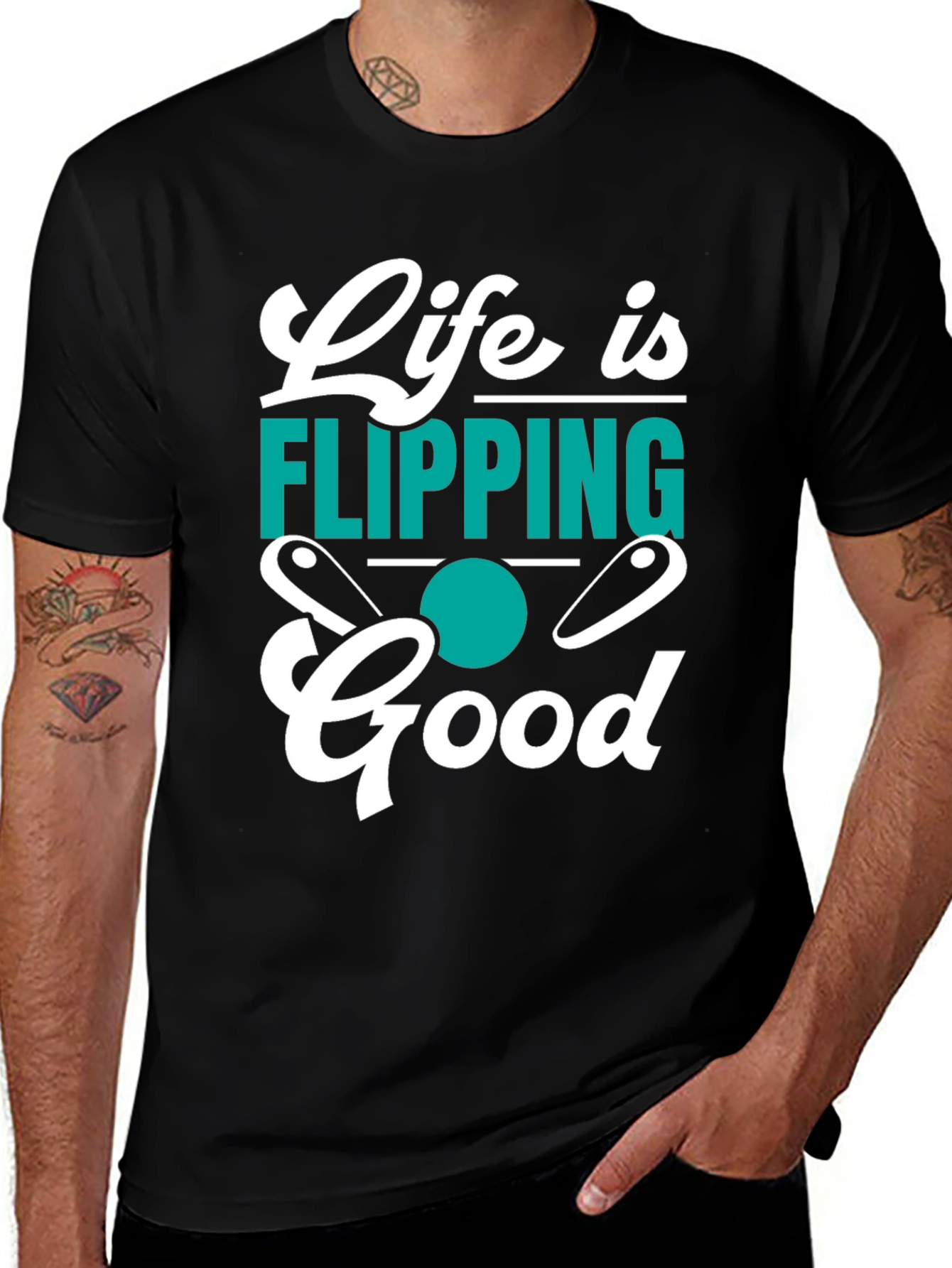 Variant 7 of Life is Flipping Good T-Shirt