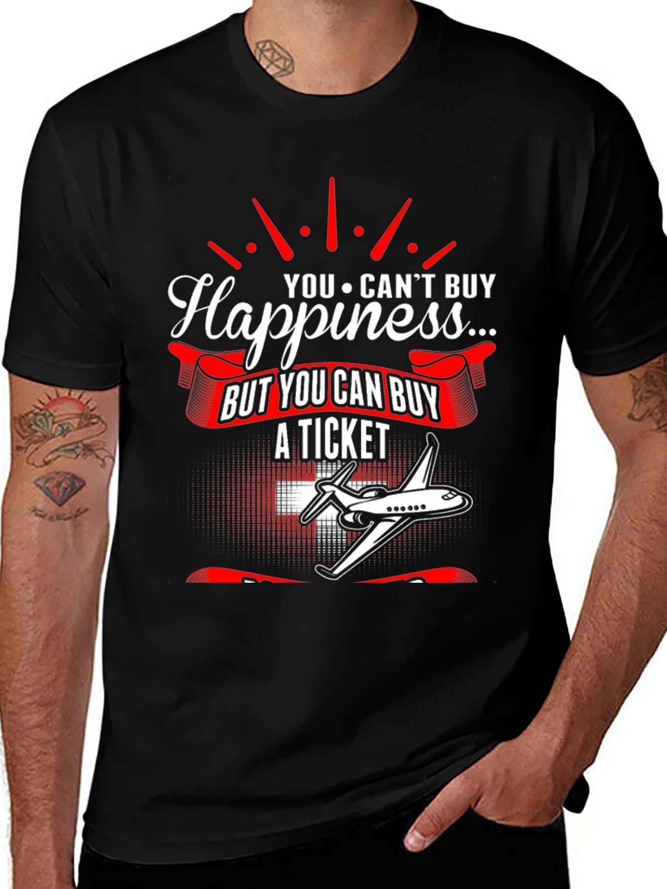Variant 22 of Happiness Ticket Graphic Tee