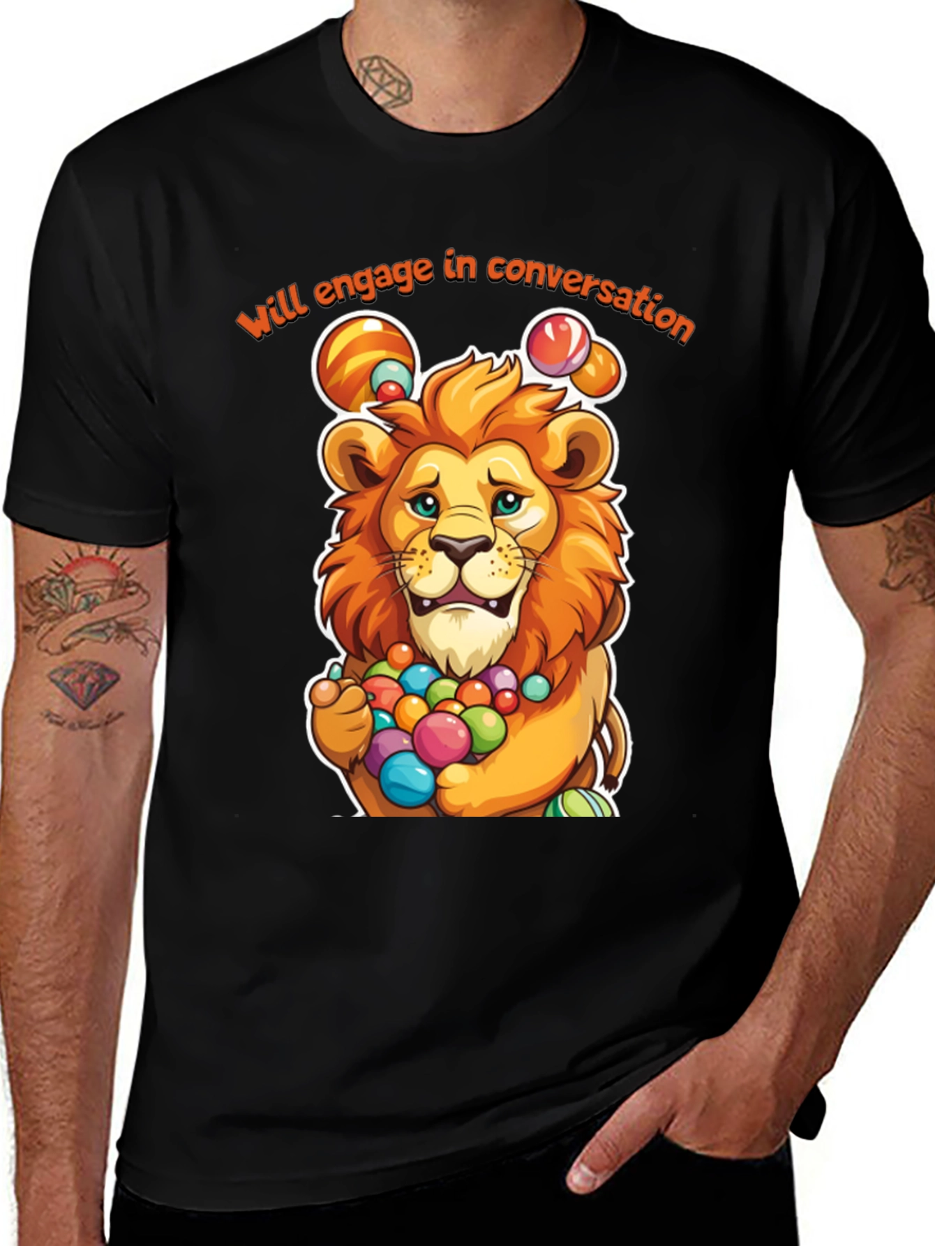 Variant 9 of Conversation Lion T-Shirt