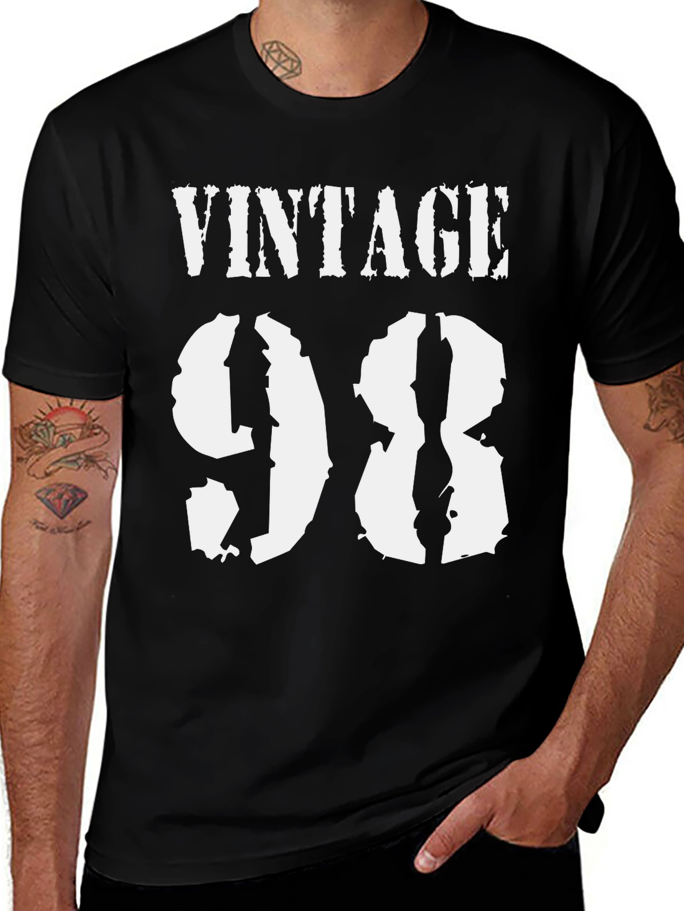 Variant 13 of Vintage 98 Graphic Tee - Classic Birthday T-Shirt