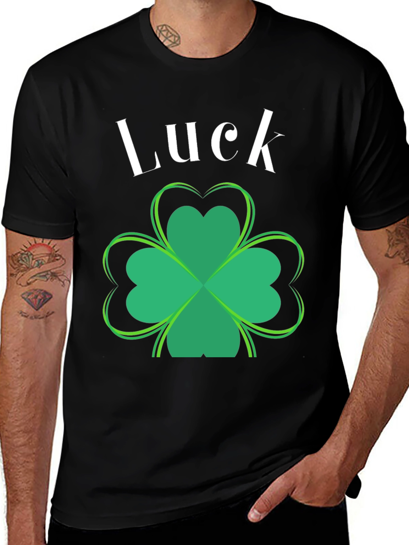 Variant 5 of Lucky Clover Graphic T-Shirt - St. Patrick's Day