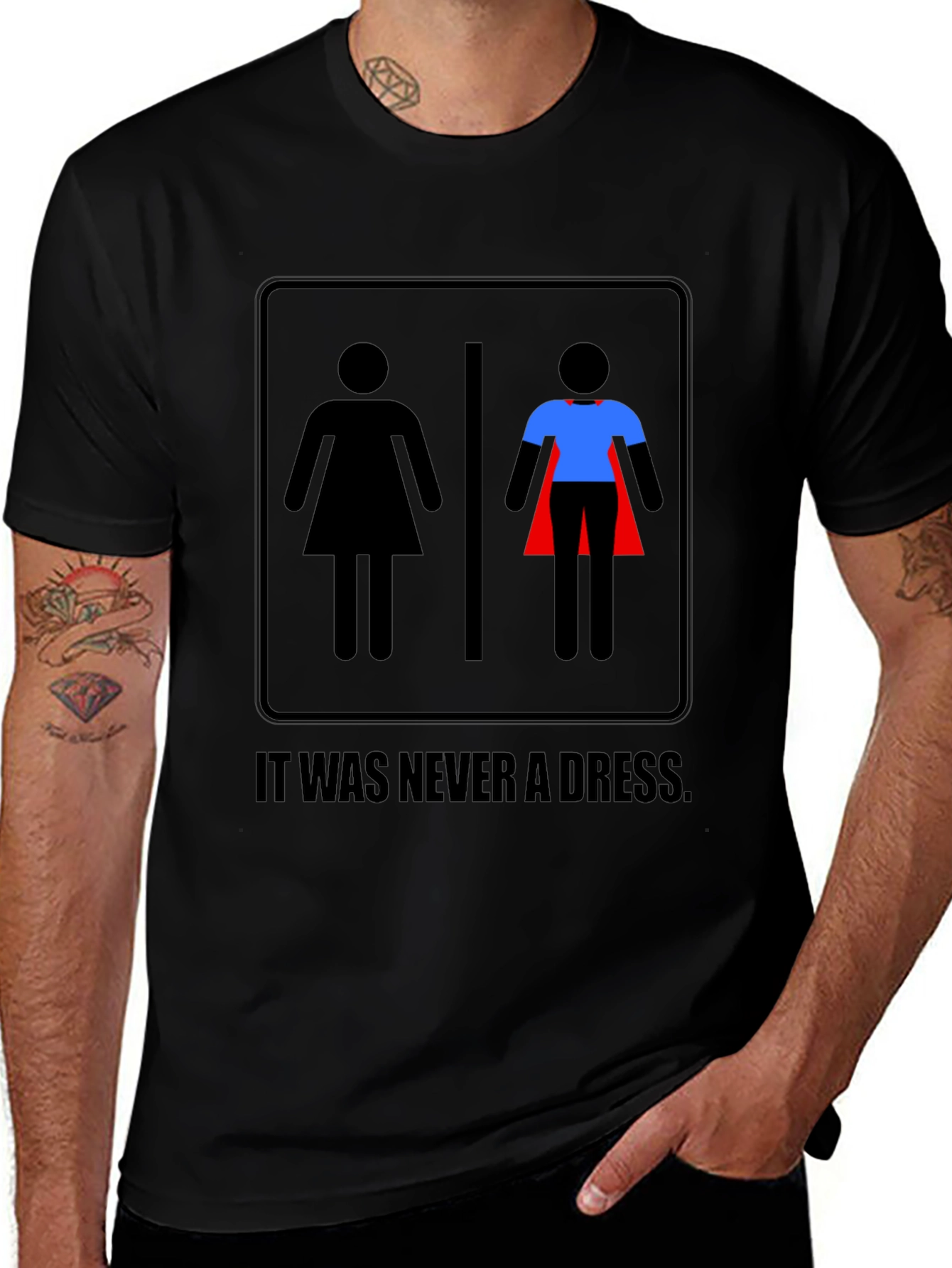 Variant 14 of Empowered T-Shirt: It Was Never a Dress