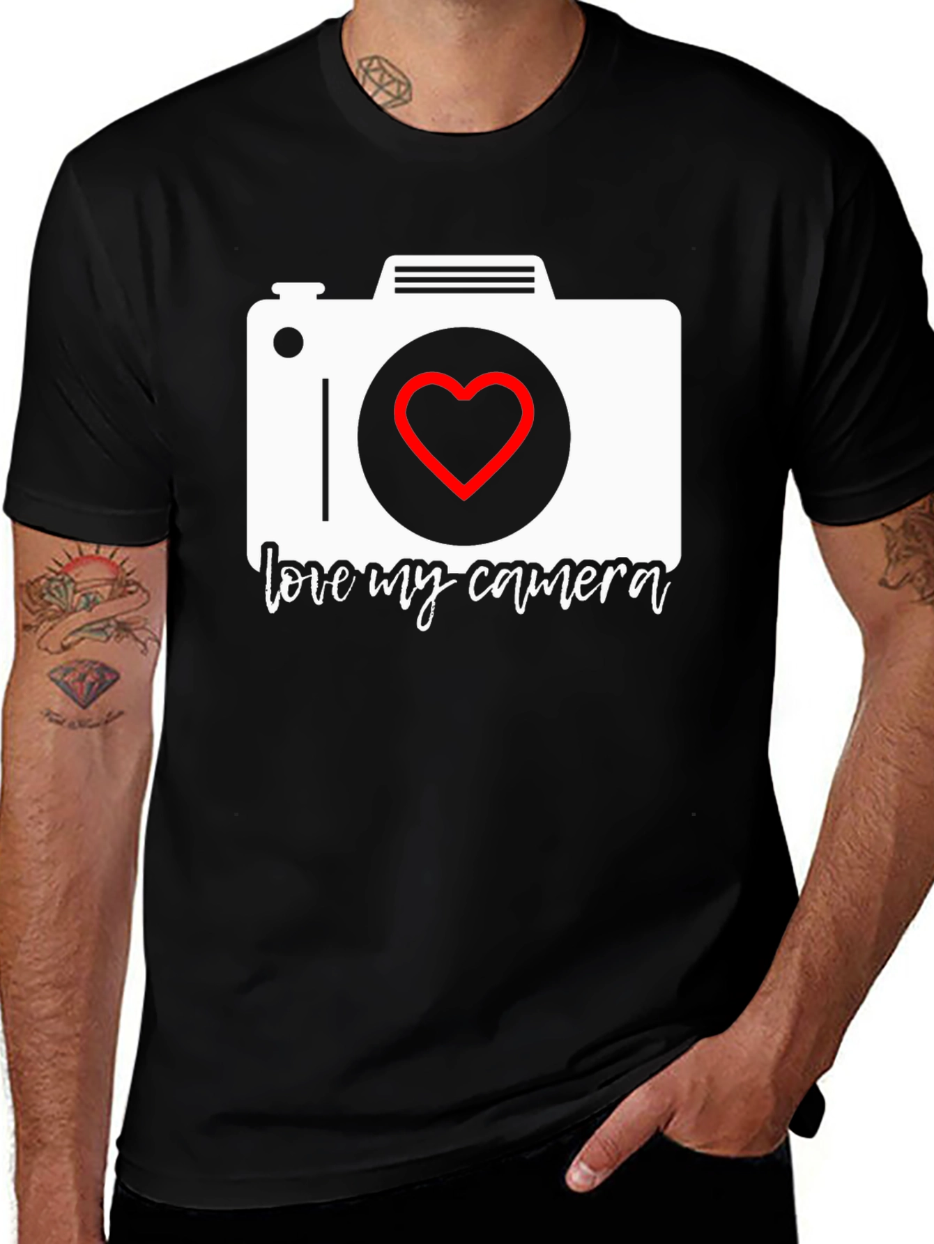 Variant 8 of Love My Camera Graphic T-Shirt - Photographer Gift
