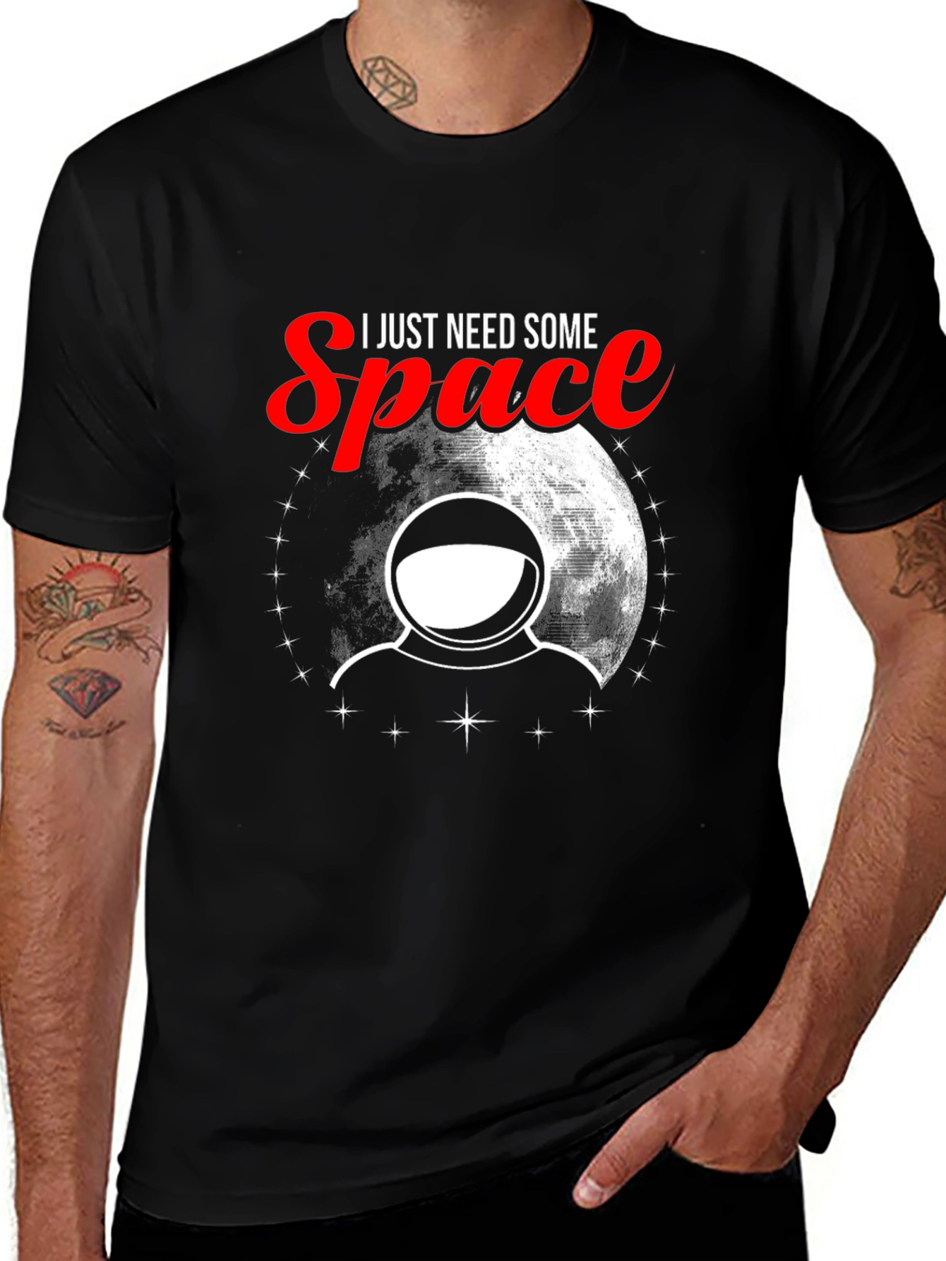 Variant 26 of I Need Some Space T-Shirt - Astronaut Design