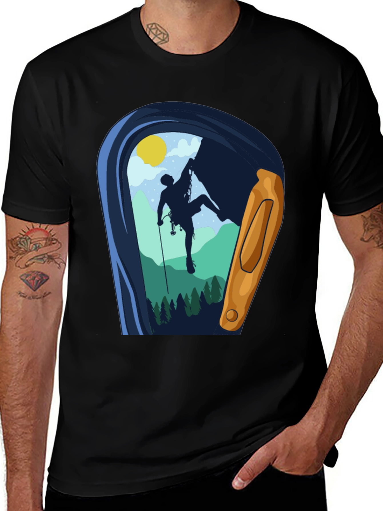 Variant 16 of Rock Climbing T-Shirt, Mountain Adventure Graphic Tee