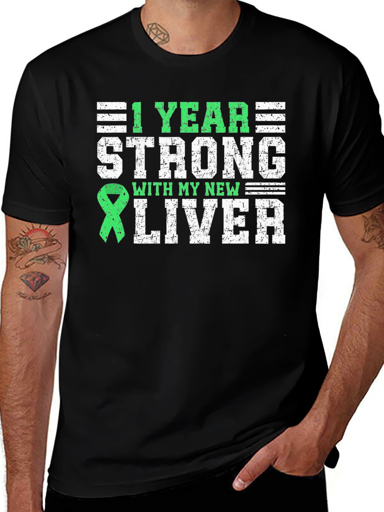 Variant 16 of 1 Year Strong New Liver Transplant T-Shirt