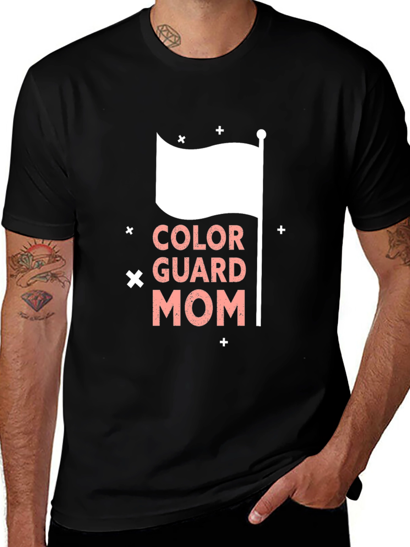 Variant 19 of Color Guard Mom T-Shirt - Supportive Parent Pride