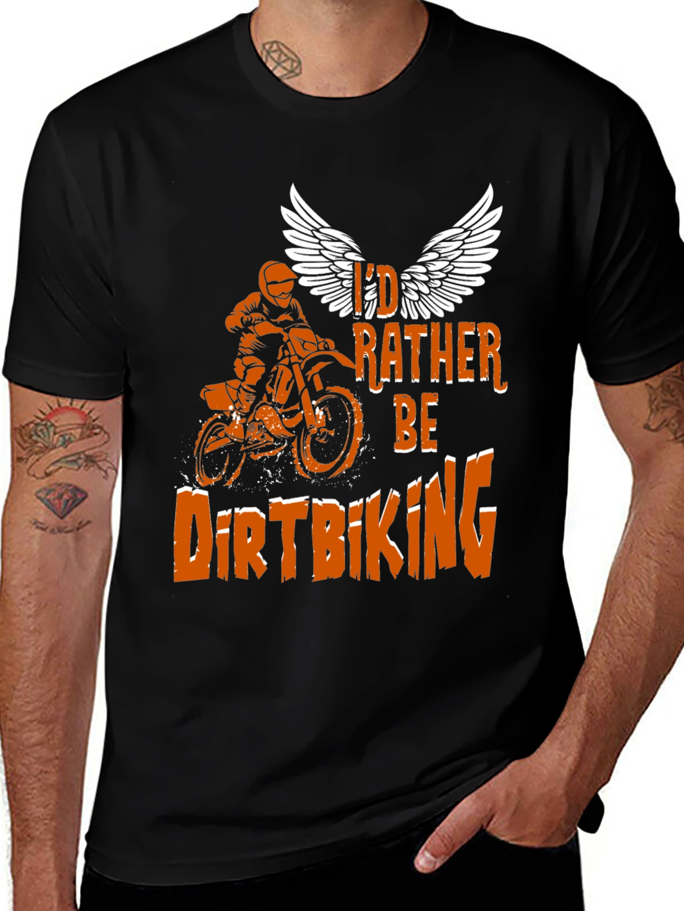 Variant 21 of Dirt Biking T-Shirt - I'd Rather Be Riding