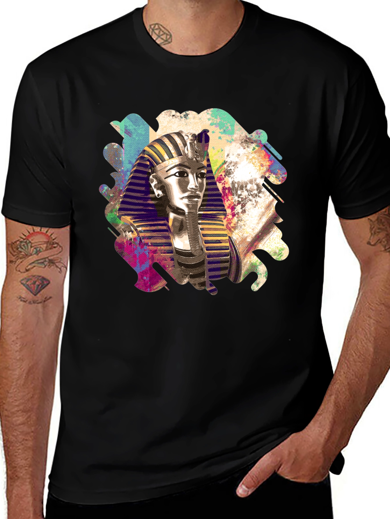 King Tut Graphic Tee - Ancient Egyptian Style