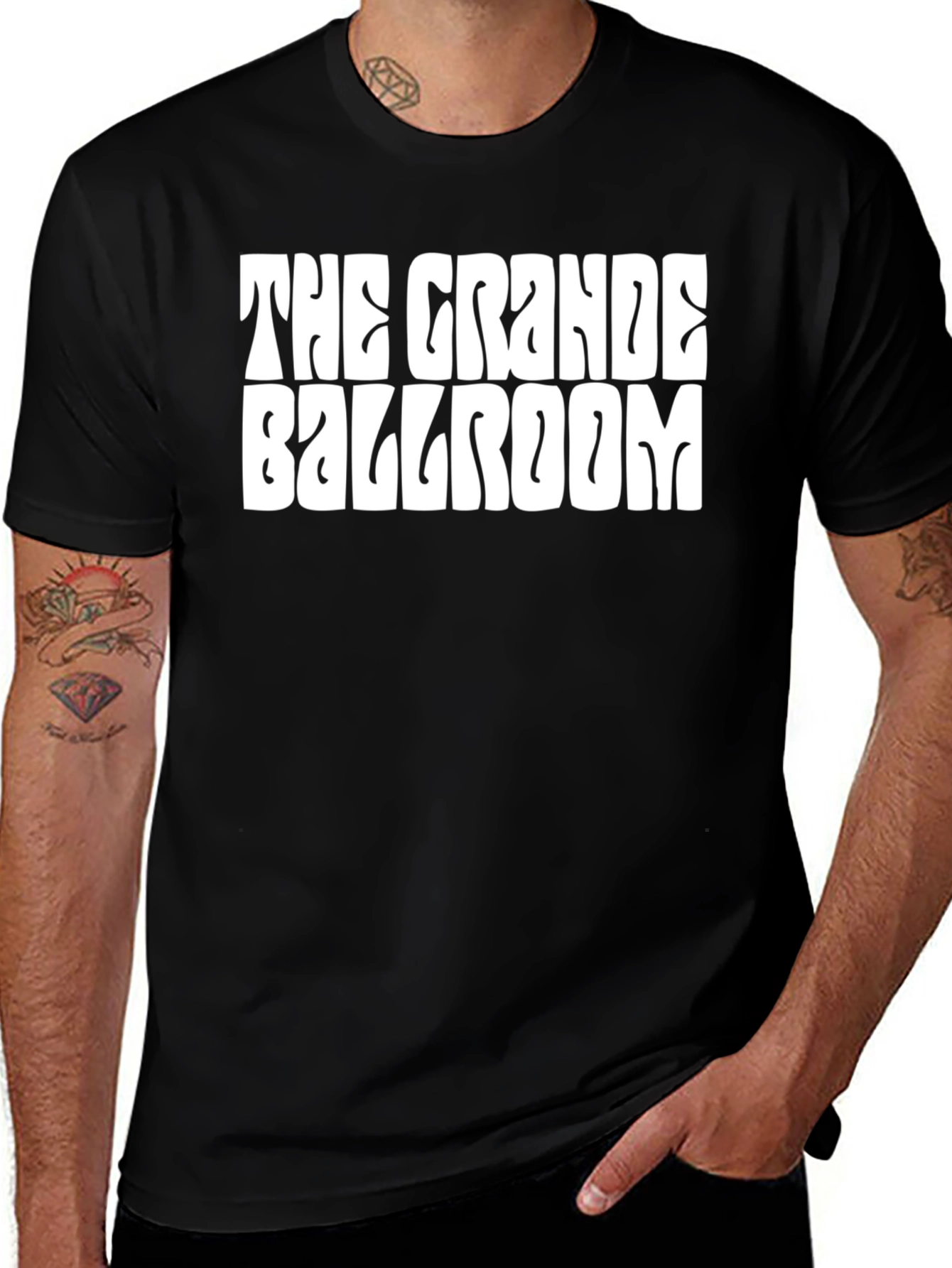Variant 27 of The Grande Ballroom T-Shirt - Retro Black Tee