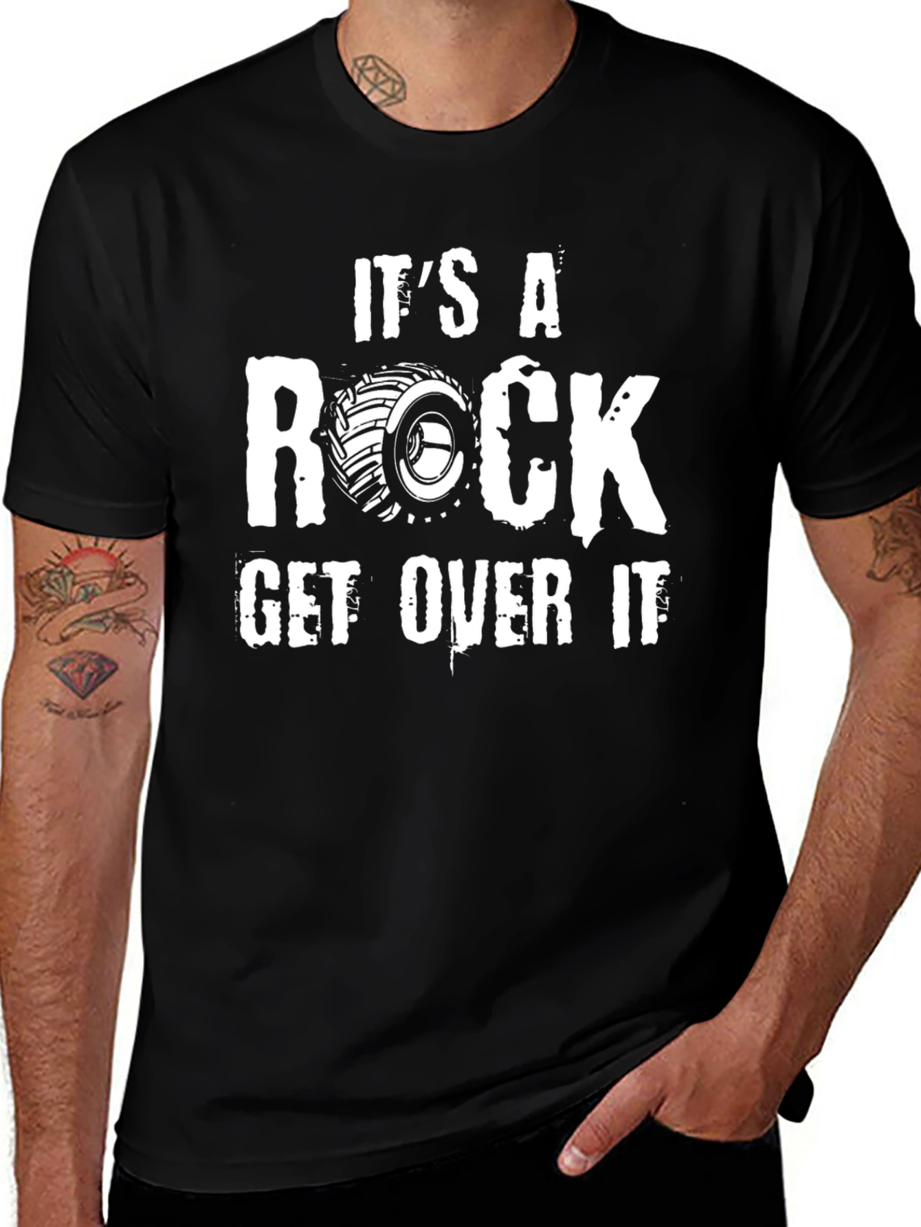 Variant 9 of It's A Rock Get Over It Graphic T-Shirt