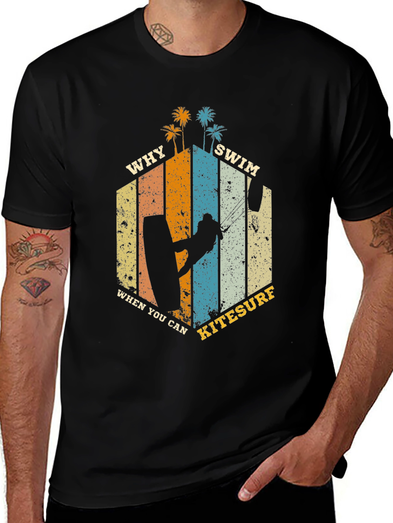 Kitesurf T-Shirt: Why Swim When You Can Kitesurf