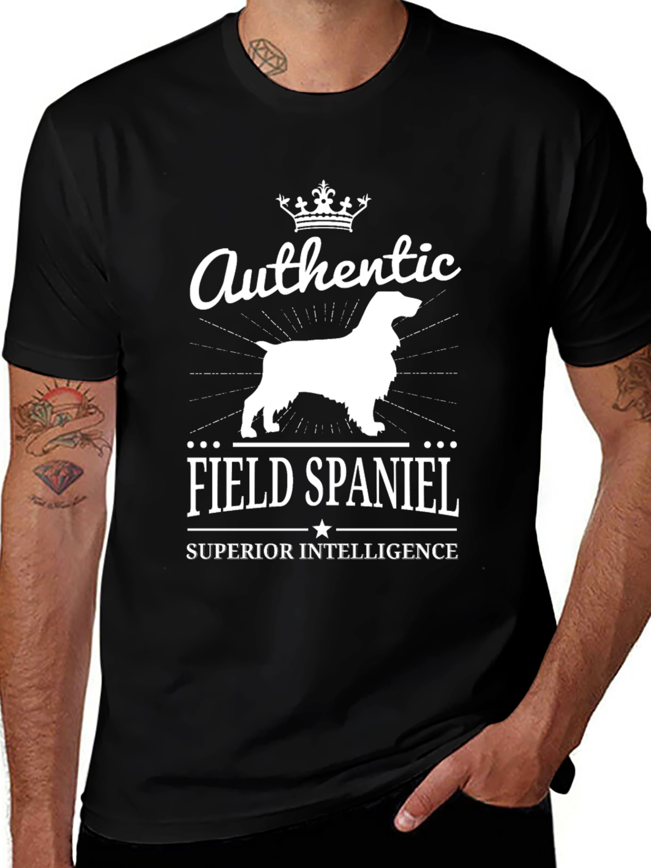 Authentic Field Spaniel Superior Intelligence T-Shirt