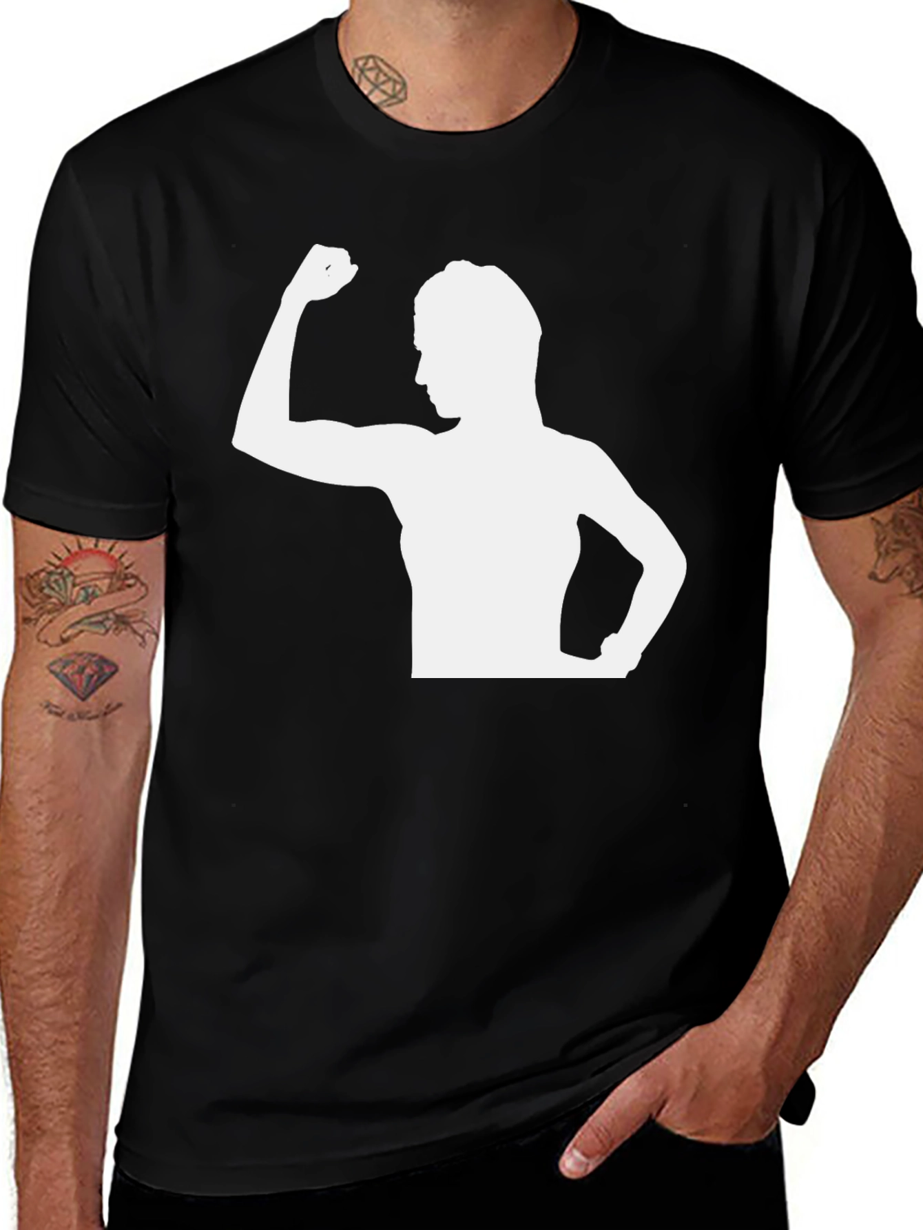 Variant 12 of Feminist Strength Black T-Shirt