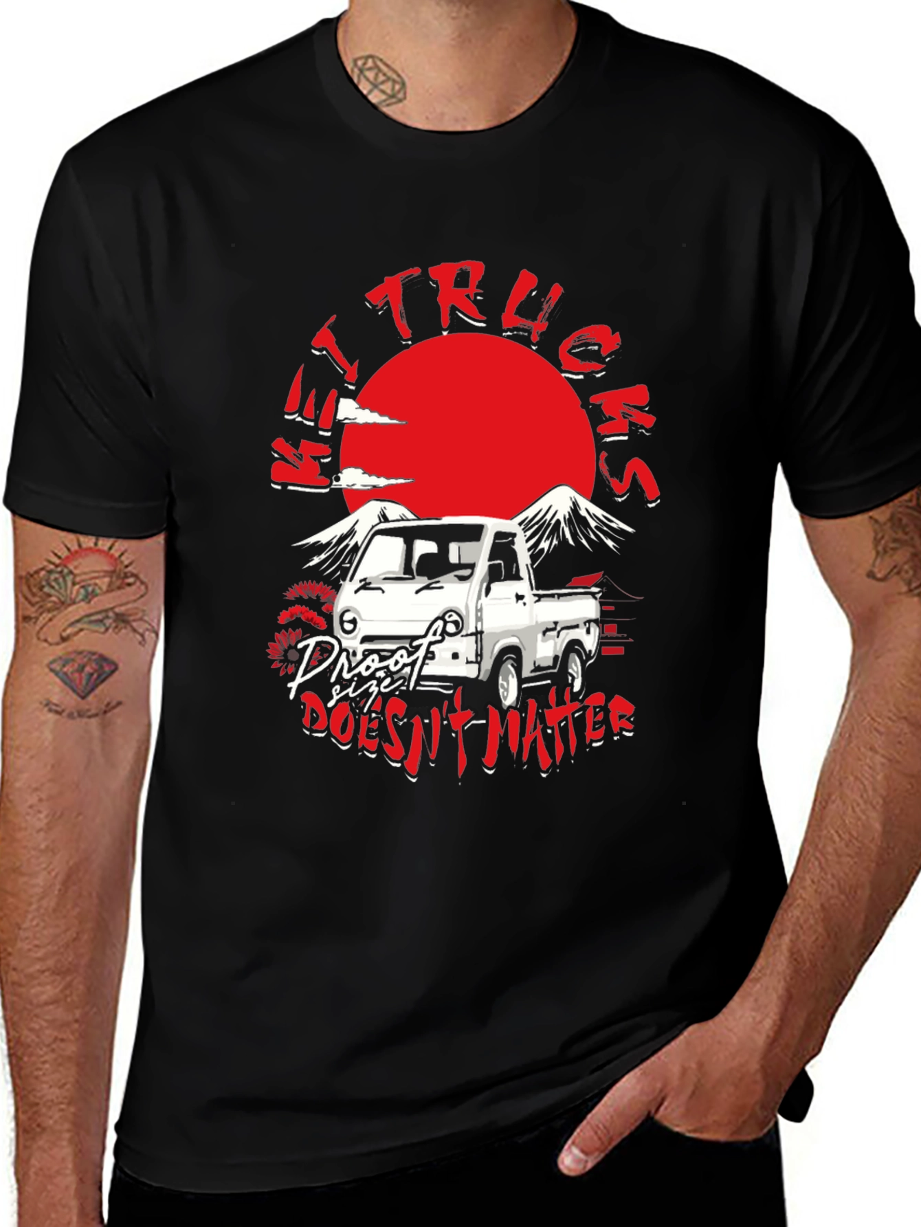 Kei Trucks - Proof Size Doesn't Matter T-Shirt