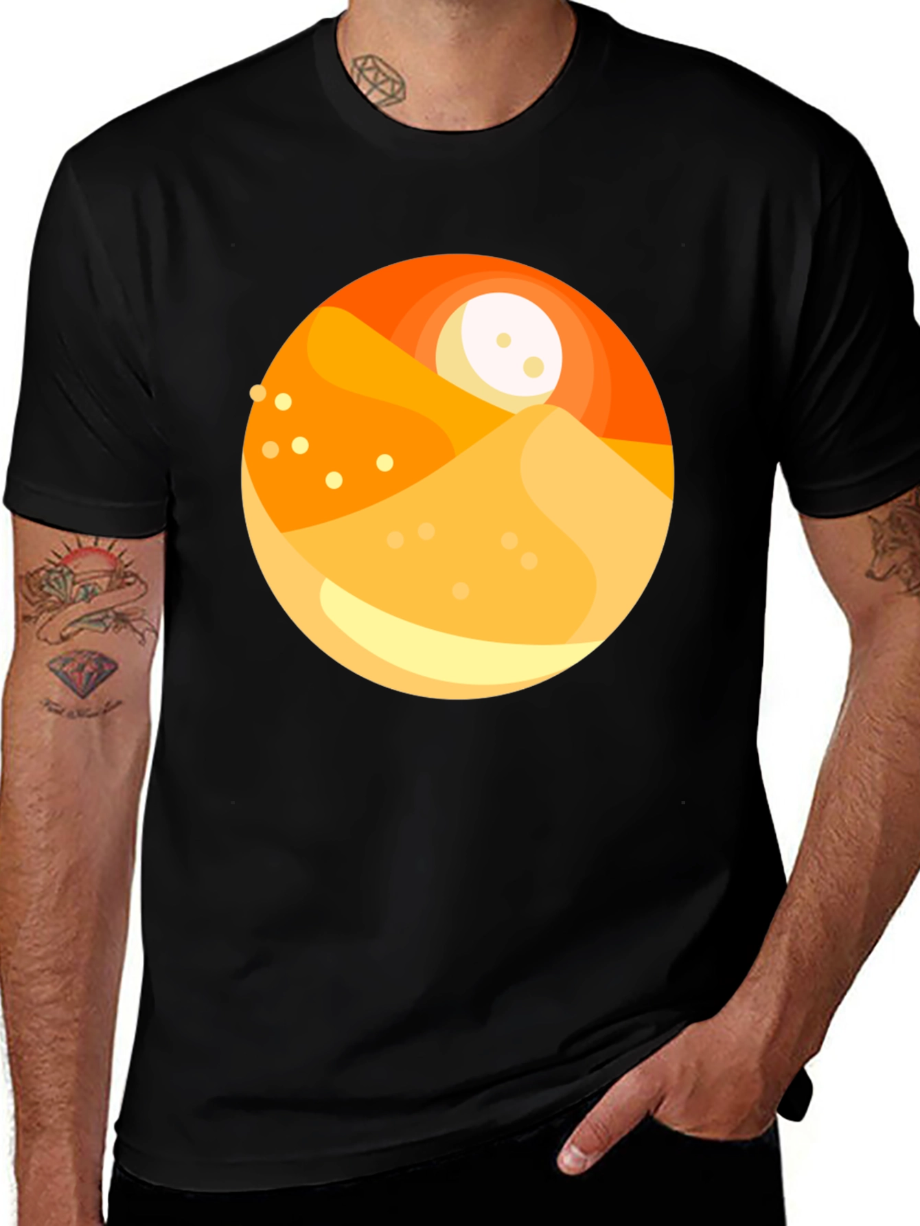 Variant 19 of Desert Sunset Graphic T-Shirt - Trendy Casual Wear