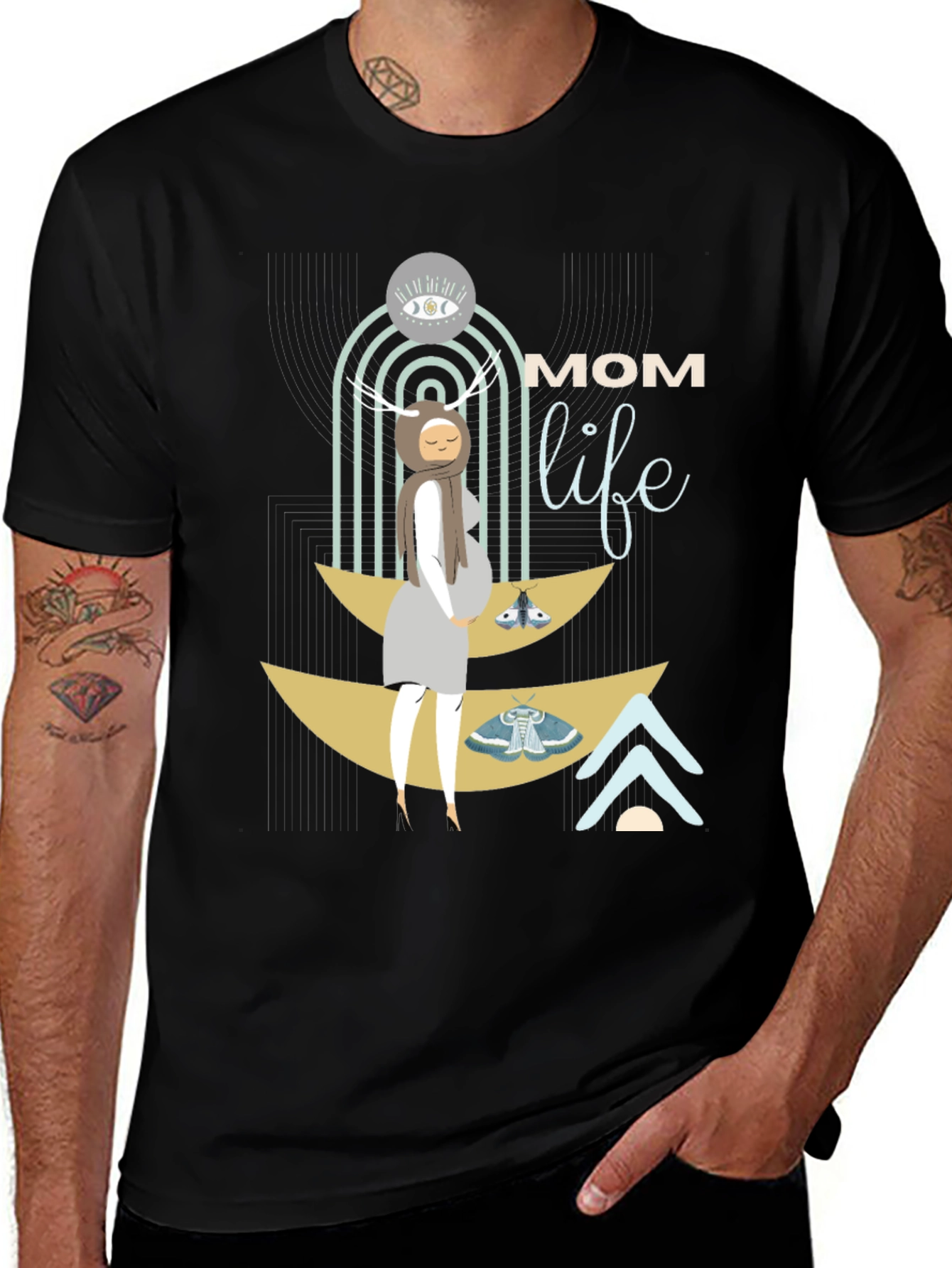 Mom Life Graphic Tee - Stylish Maternity Shirt