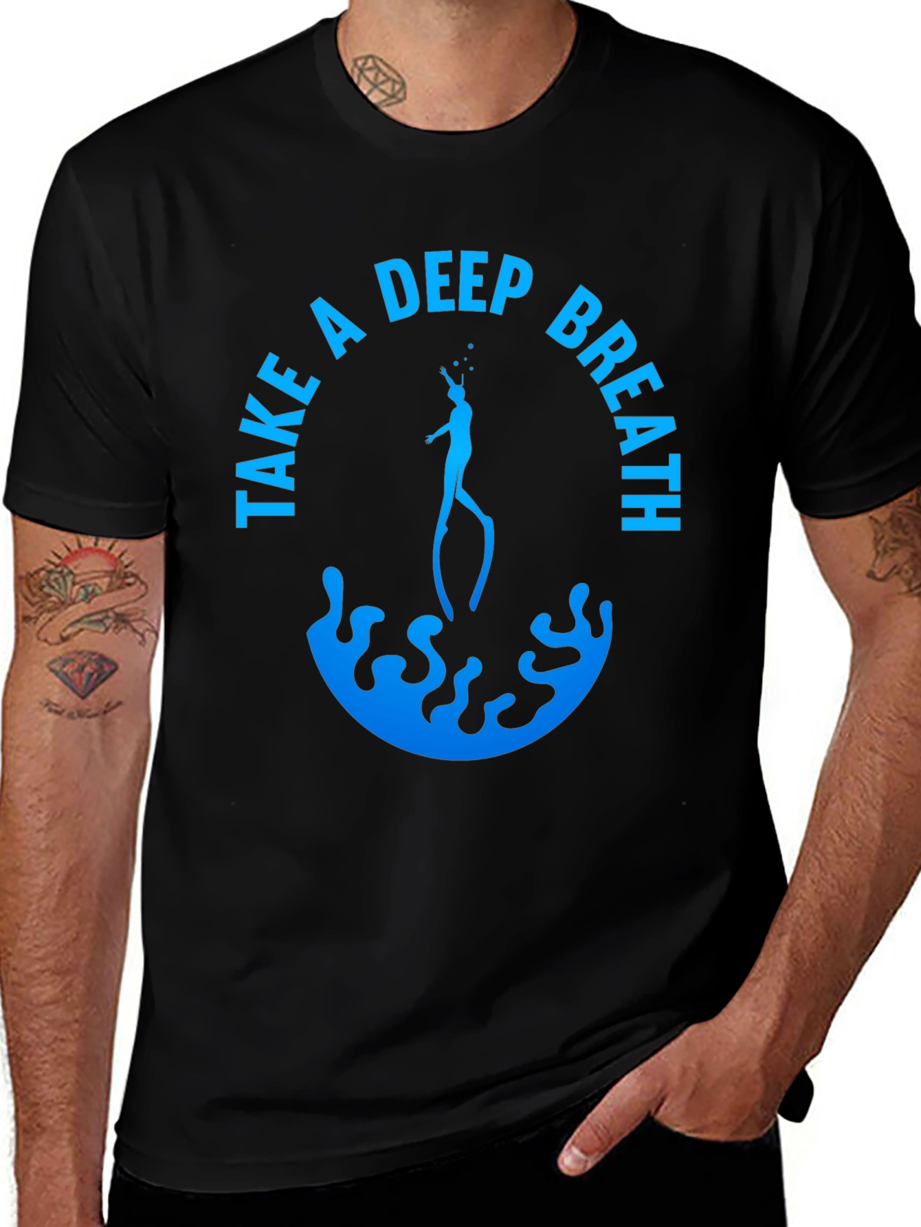Variant 6 of Take a Deep Breath Scuba Diving T-Shirt