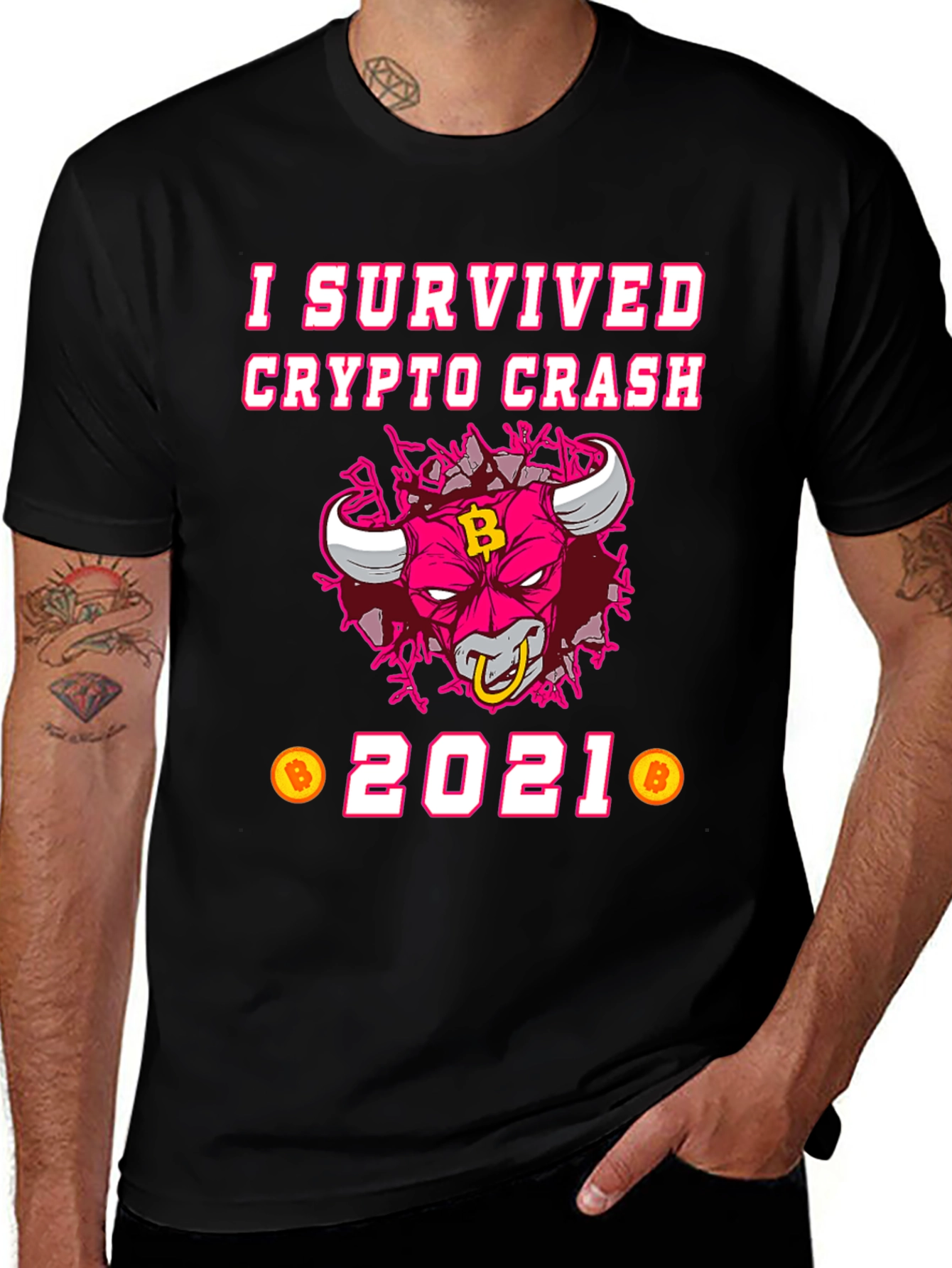 Variant 12 of Crypto Crash Survivor 2021 T-Shirt