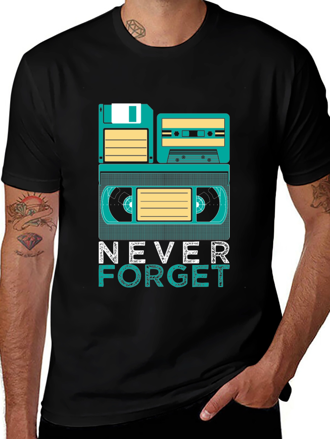 Variant 9 of Retro Media T-Shirt: Never Forget the Classics!