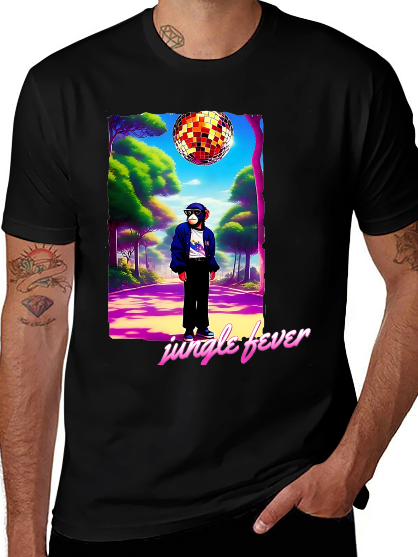 Variant 18 of Jungle Fever Disco Monkey T-Shirt