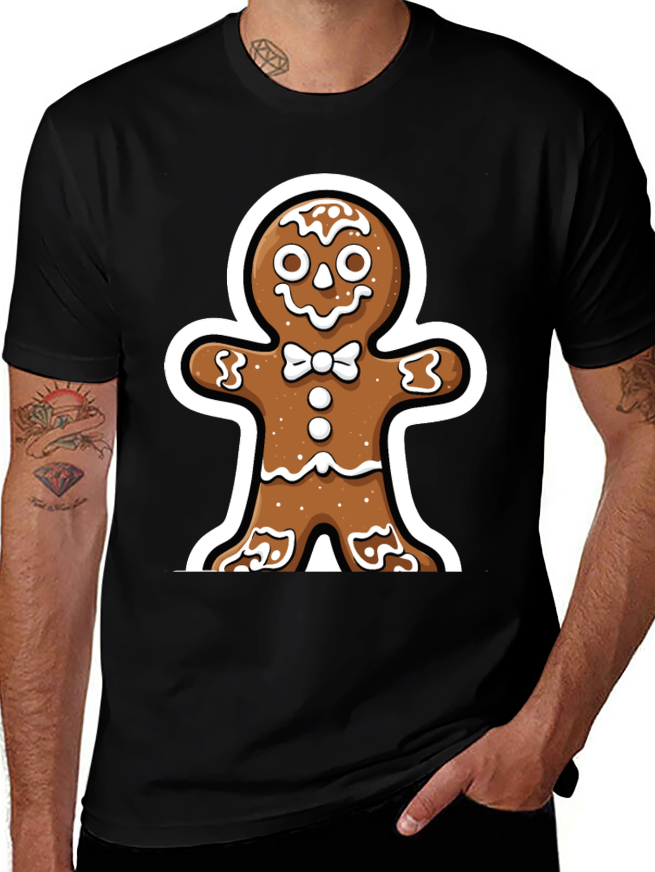 Variant 5 of Gingerbread Man Graphic Tee - Holiday Apparel