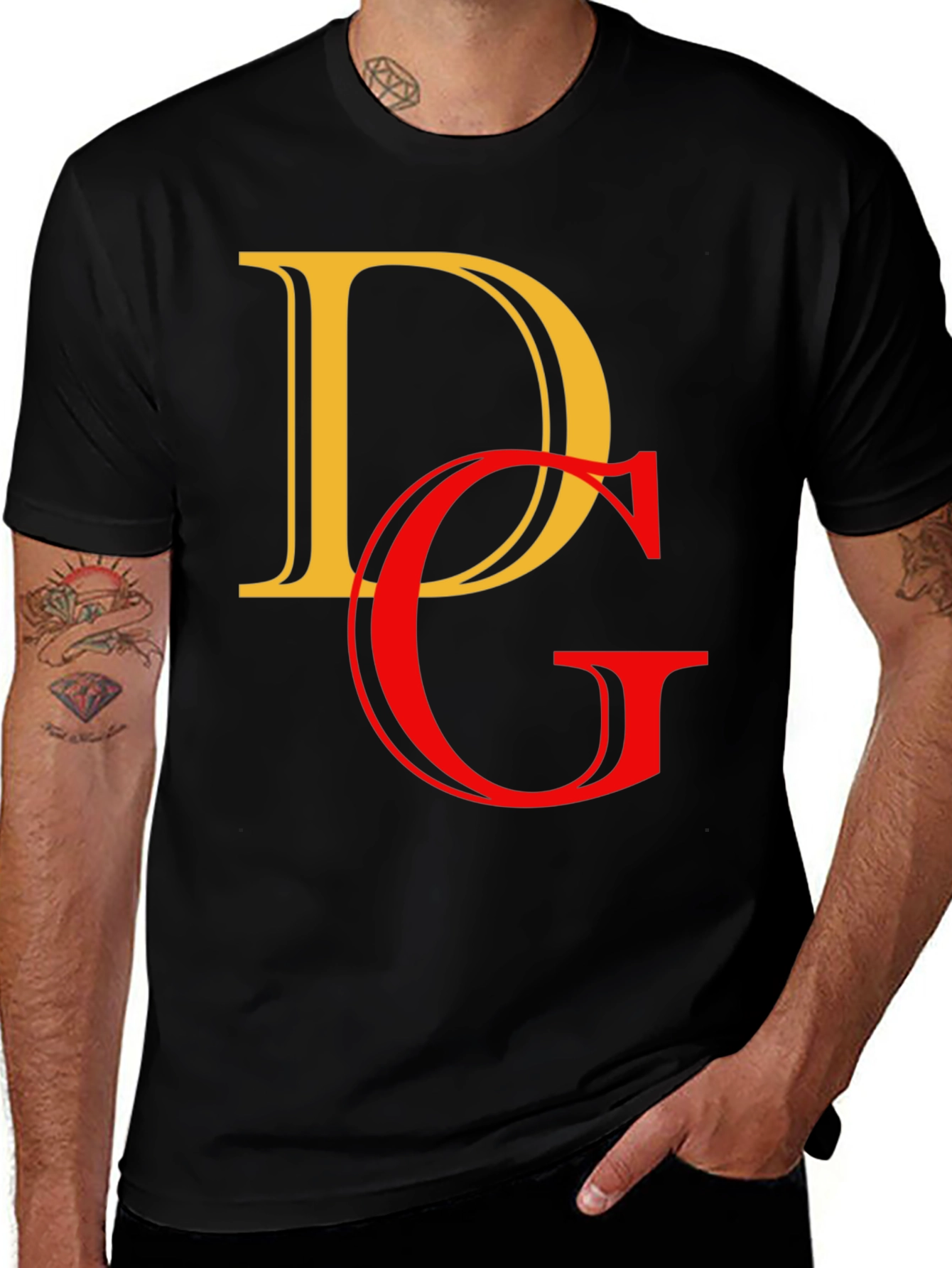 Variant 5 of DG Graphic Tee - Stylish Black T-Shirt