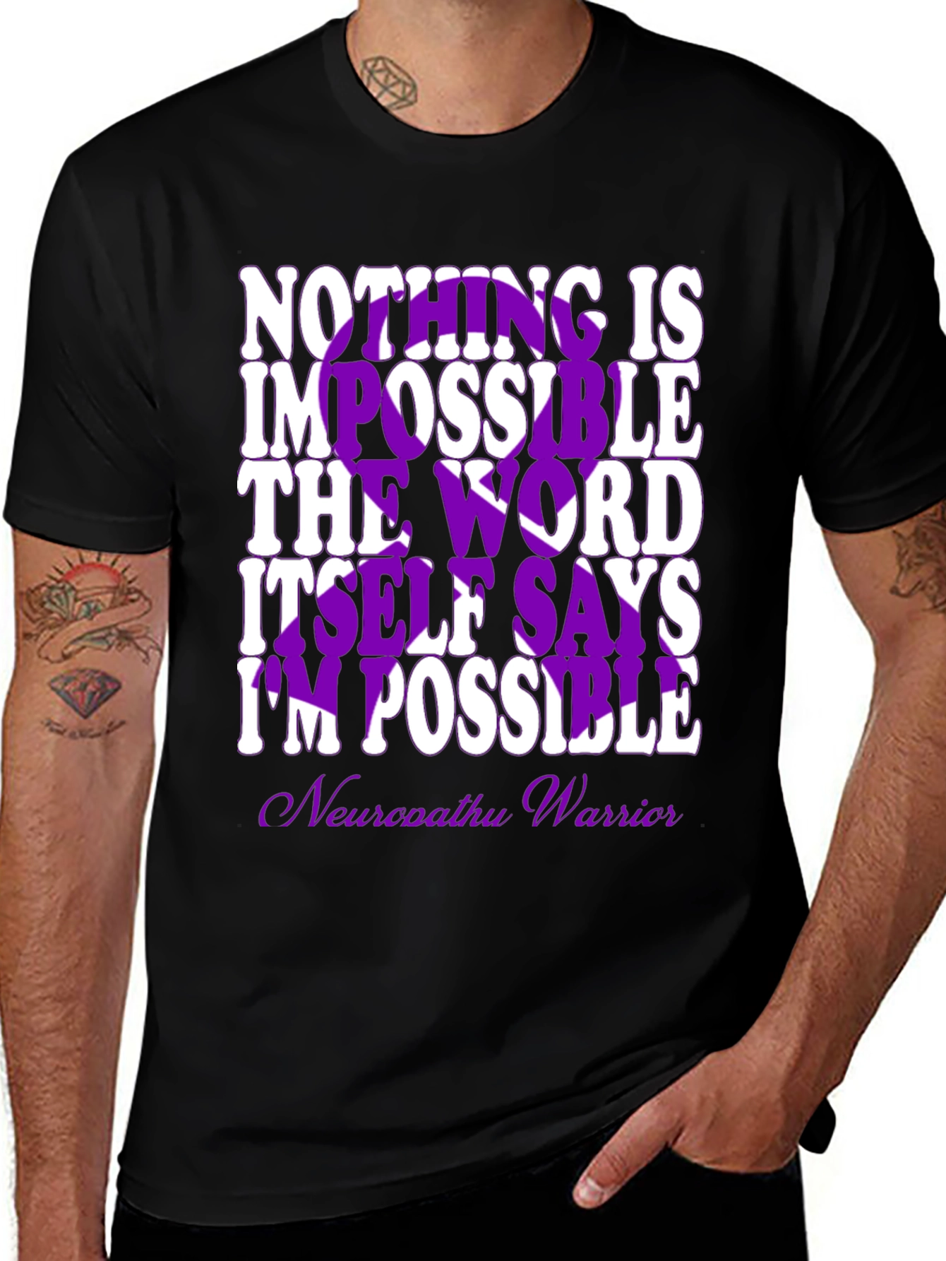 Variant 17 of Inspirational 'Impossible' T-Shirt