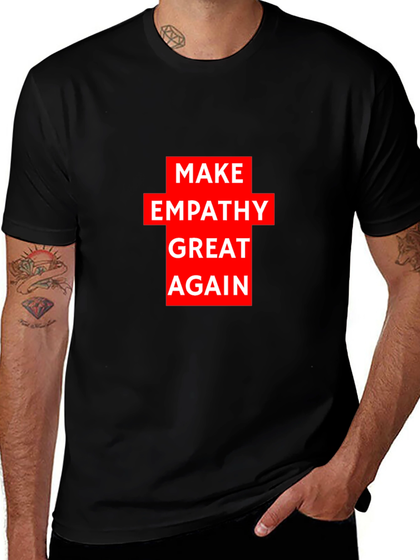 Variant 17 of Make Empathy Great Again Black T-Shirt