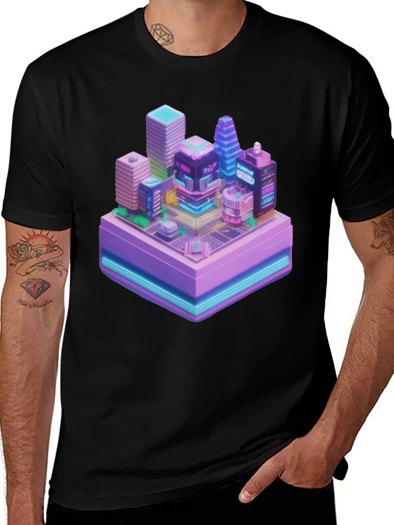 Isometric Cityscape T-Shirt