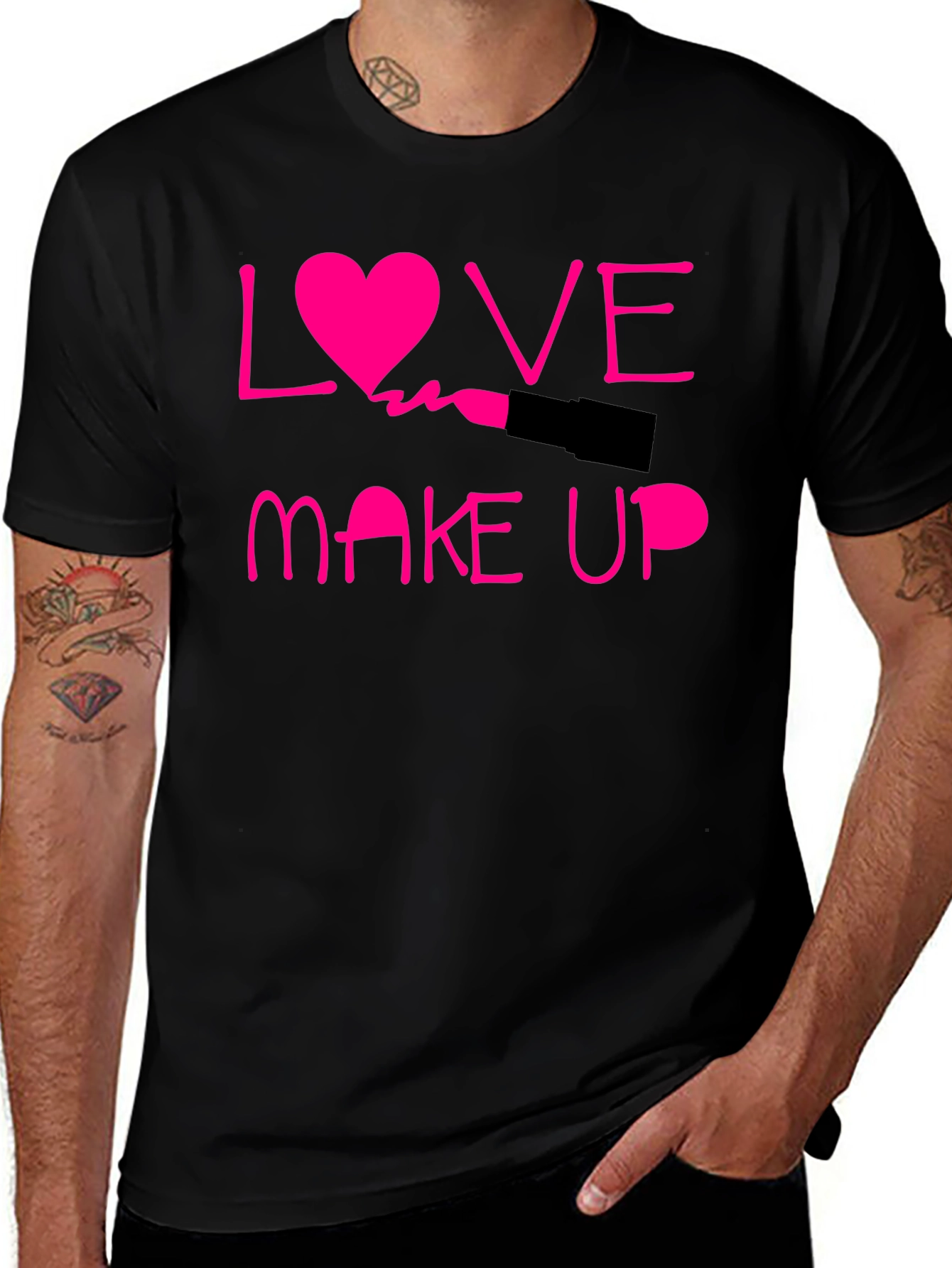 Variant 12 of Love Makeup Black T-Shirt