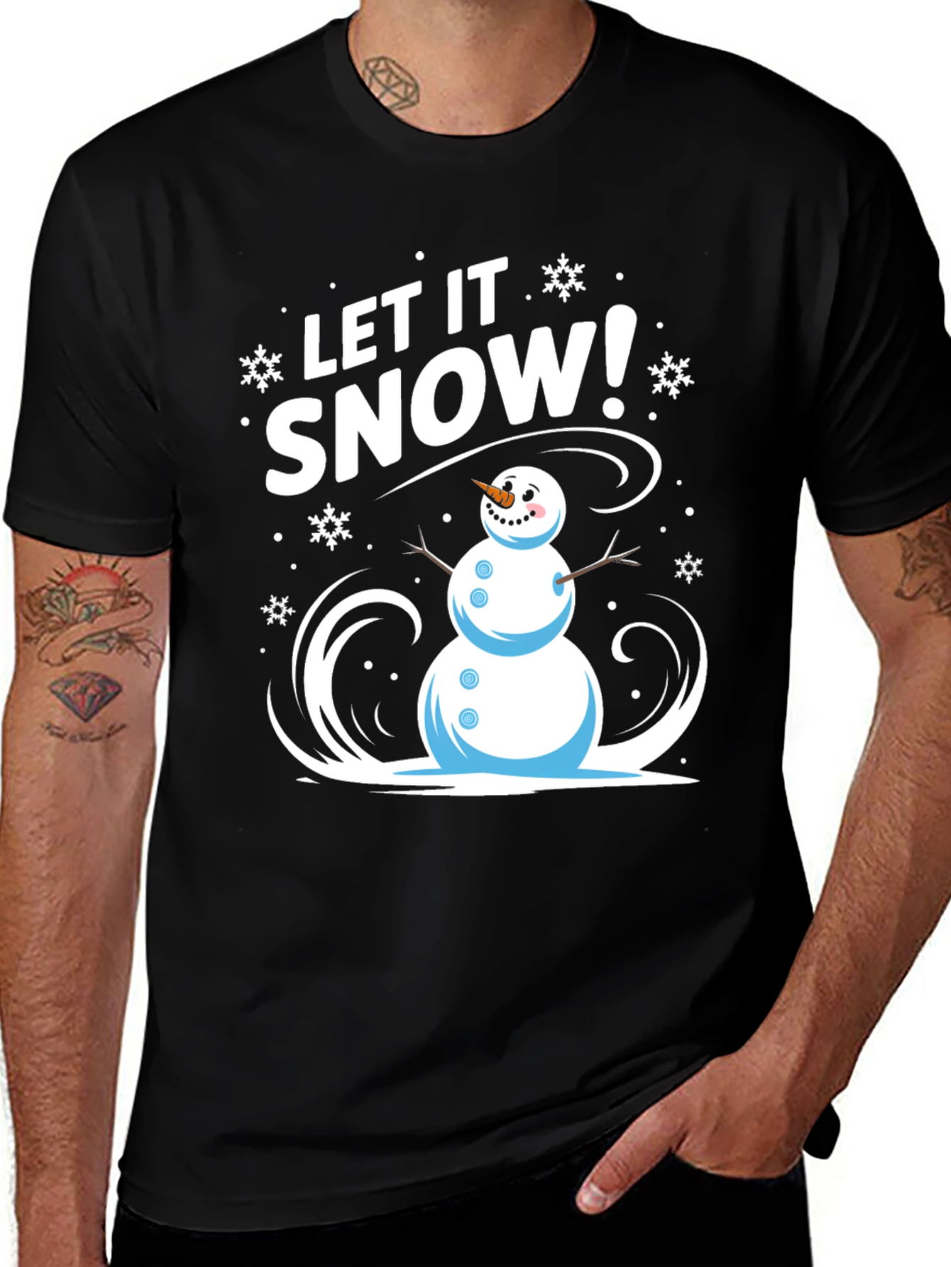 Variant 10 of Let It Snow! Graphic Tee - Holiday Fun
