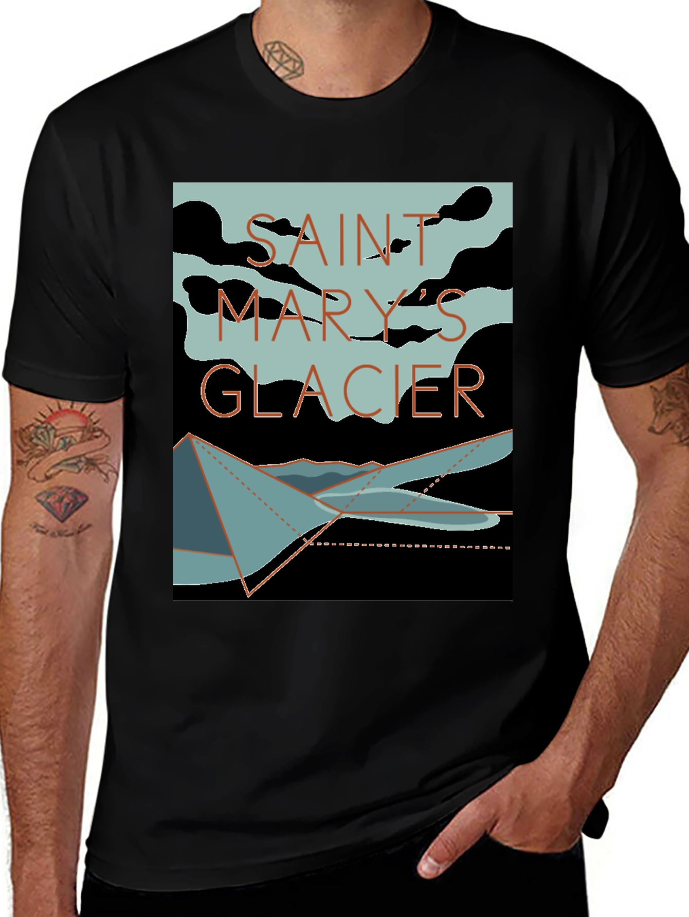 Variant 25 of Saint Mary's Glacier Graphic T-Shirt
