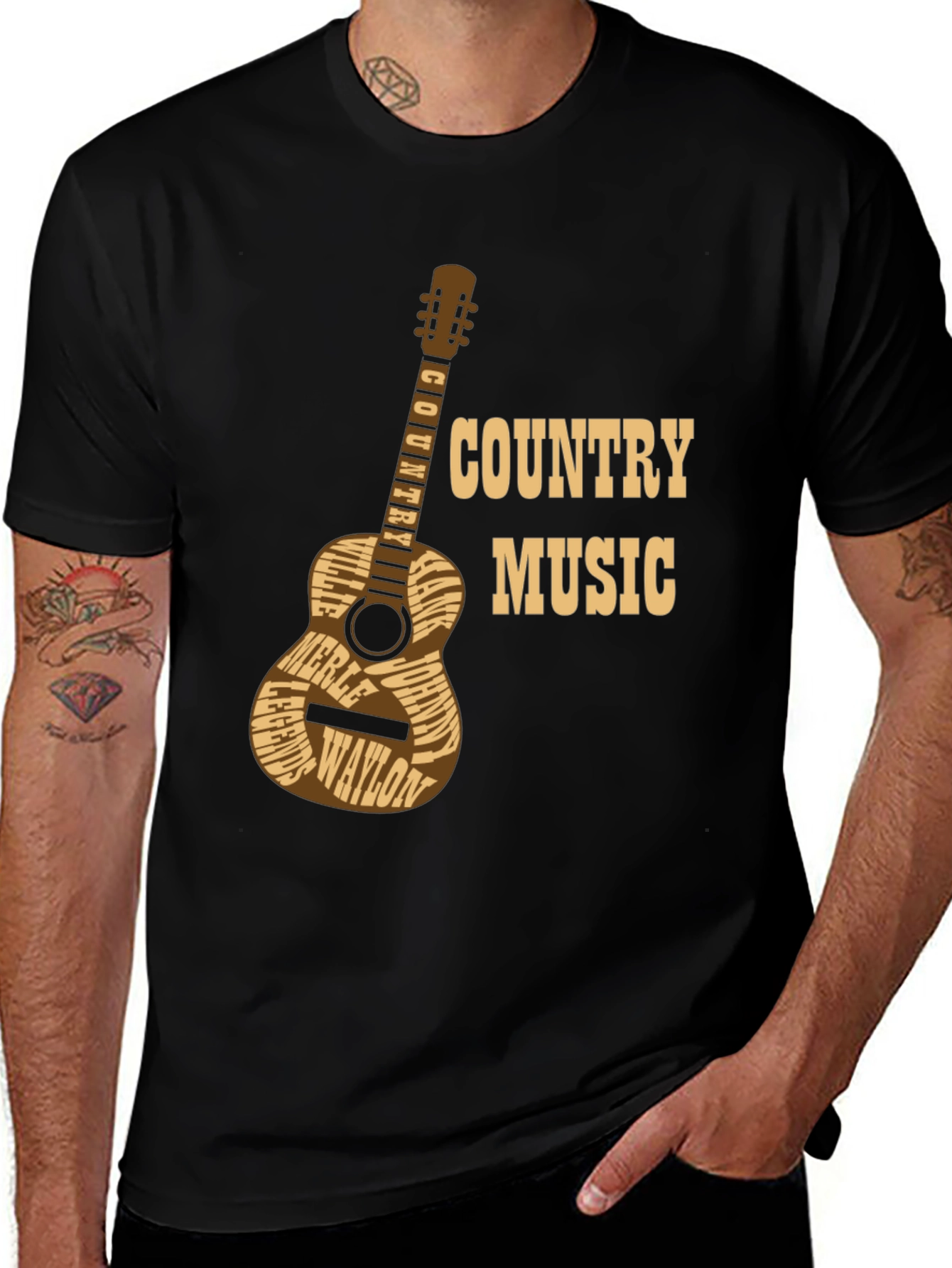 Variant 26 of Country Music Guitar T-Shirt