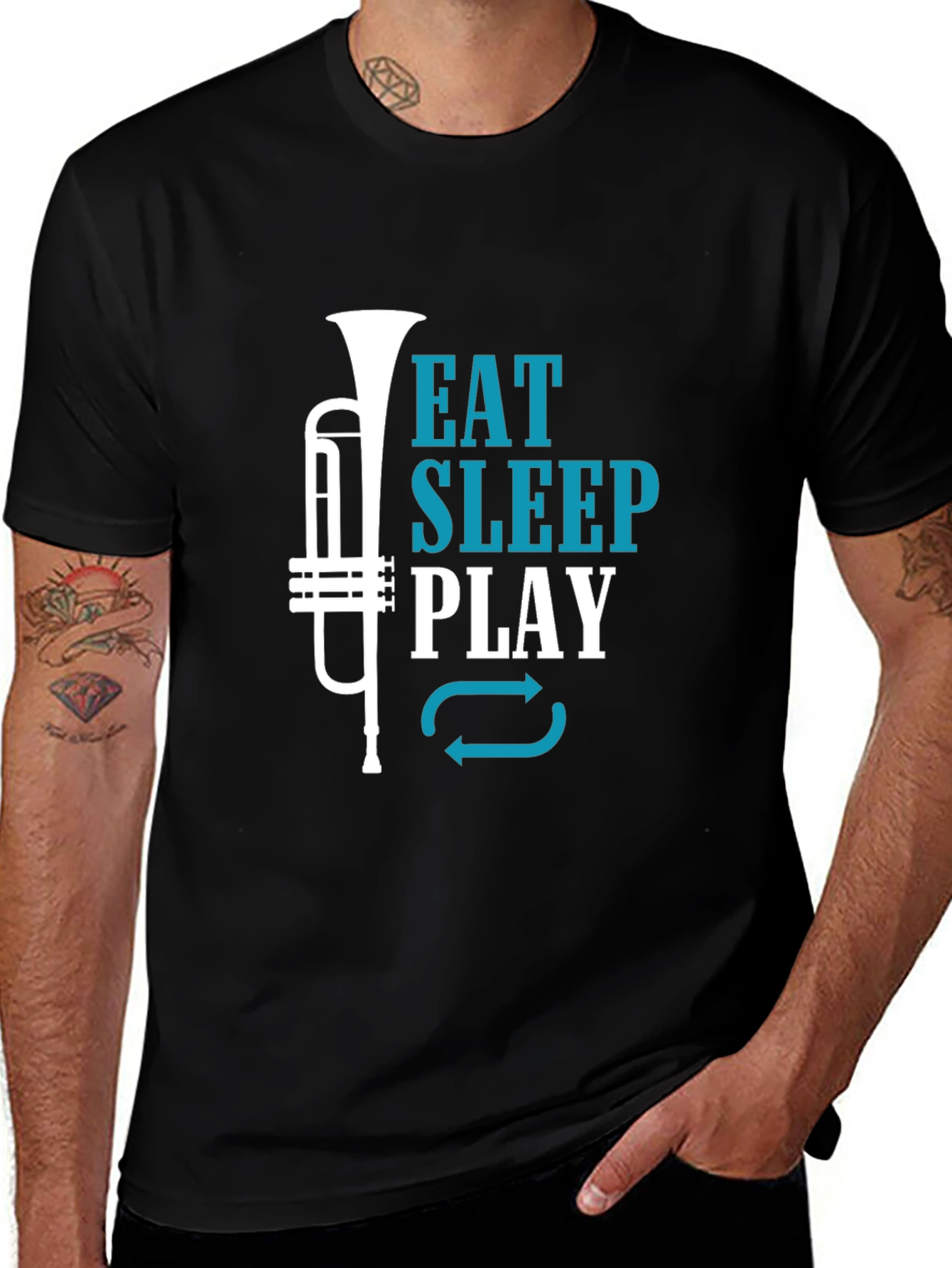 Variant 18 of Eat Sleep Play Trumpet T-Shirt
