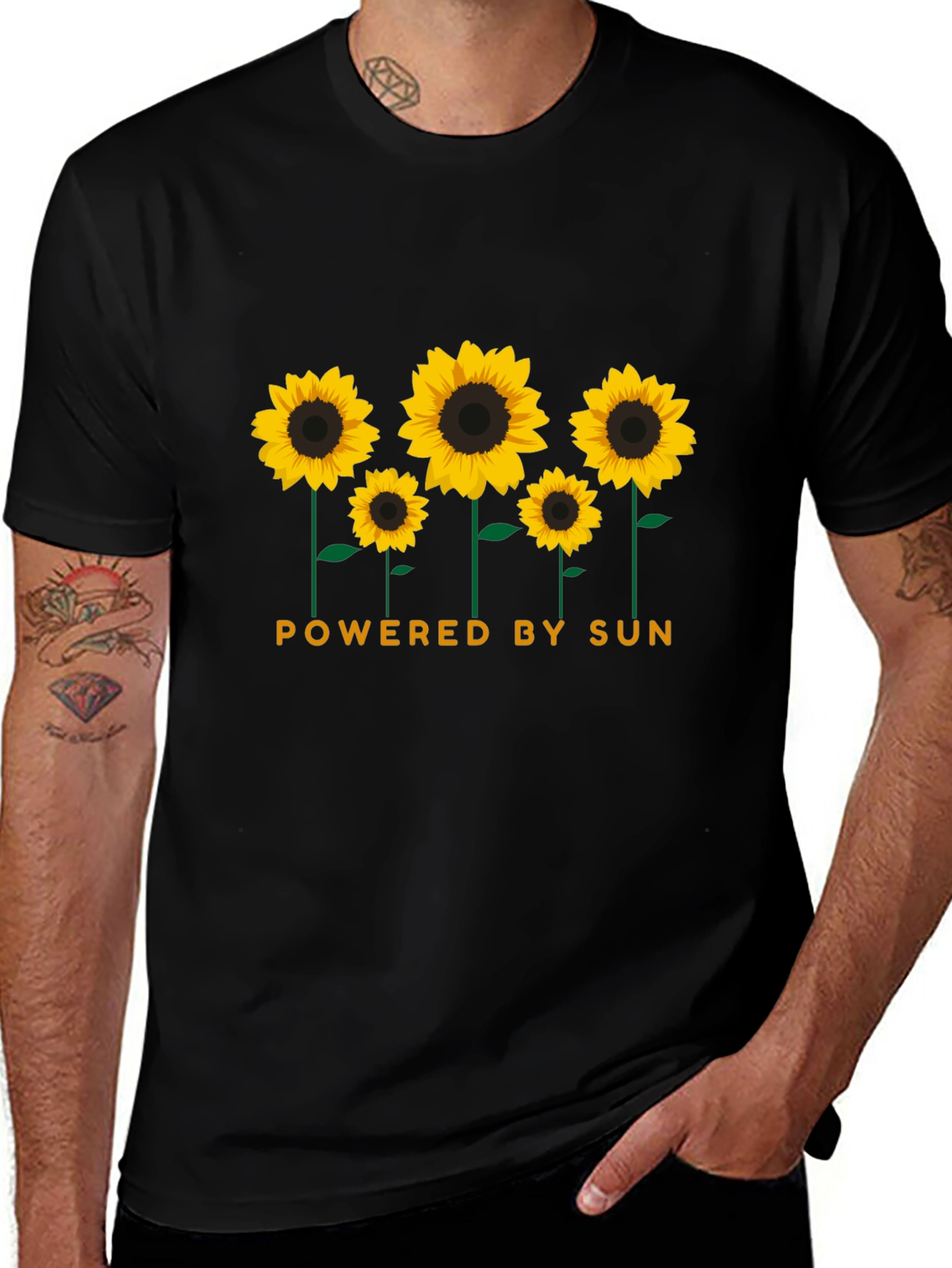 Variant 9 of Powered by Sun Sunflower T-Shirt
