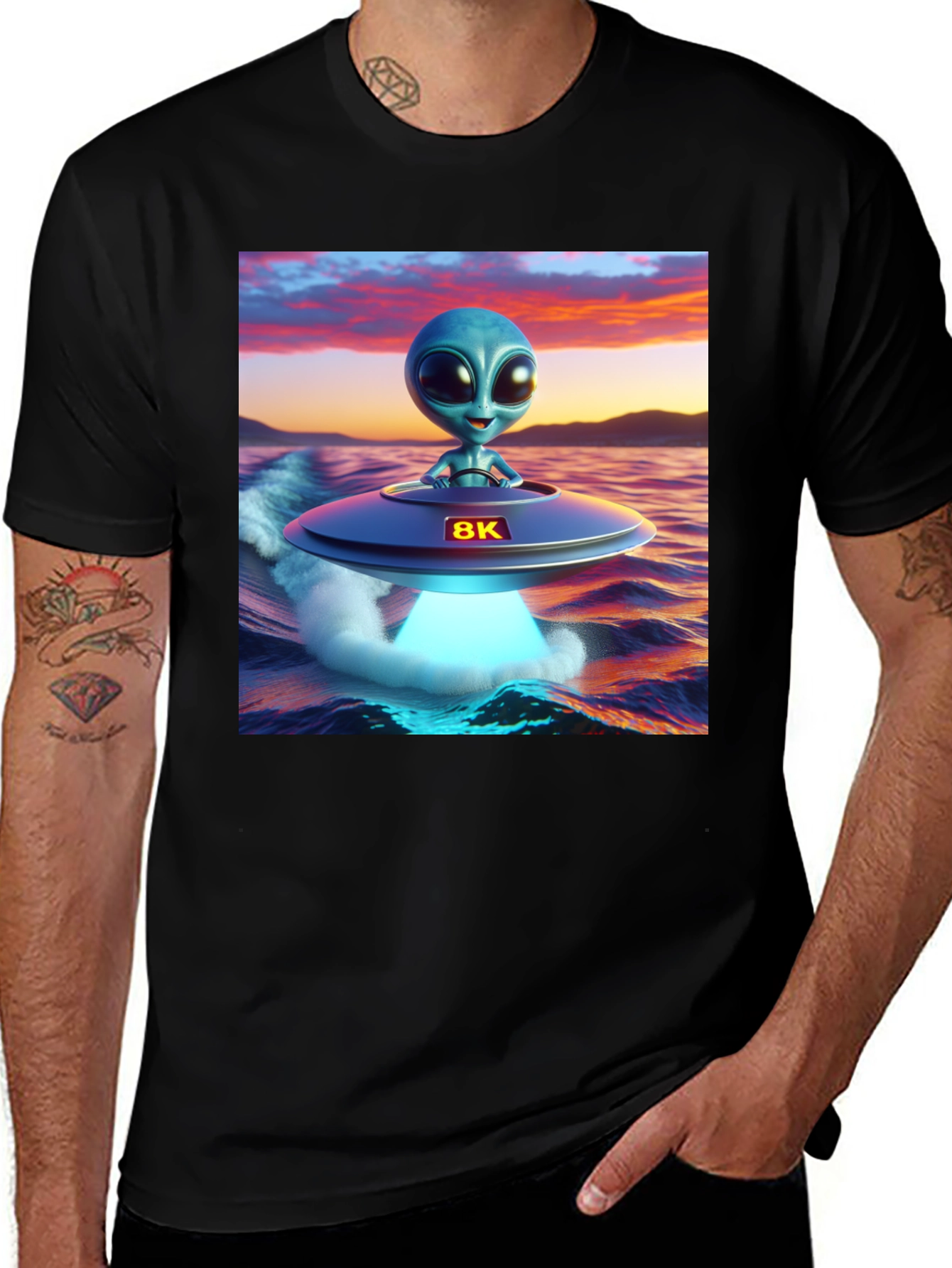 Variant 14 of Alien UFO T-Shirt - 8K Graphics
