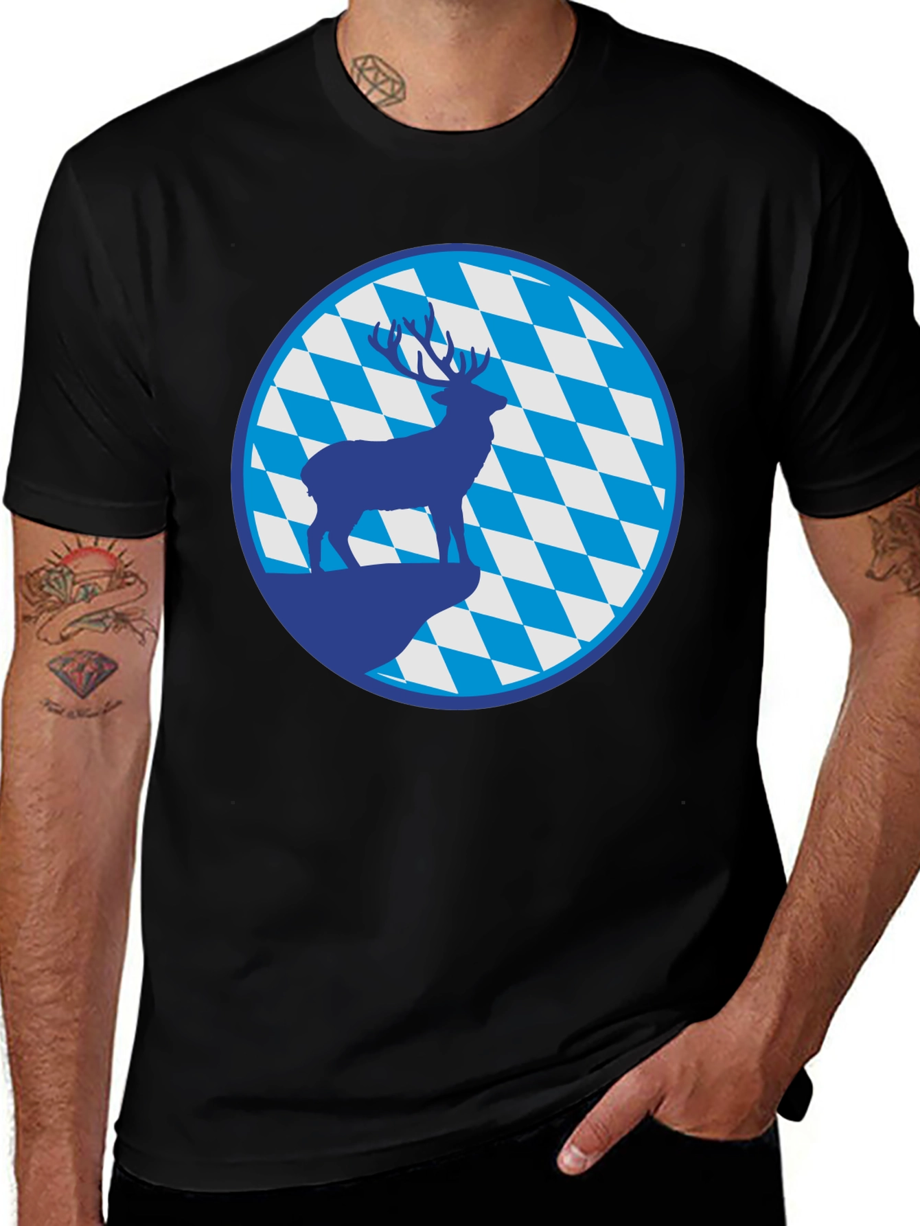 Variant 9 of Deer & Bavaria T-Shirt