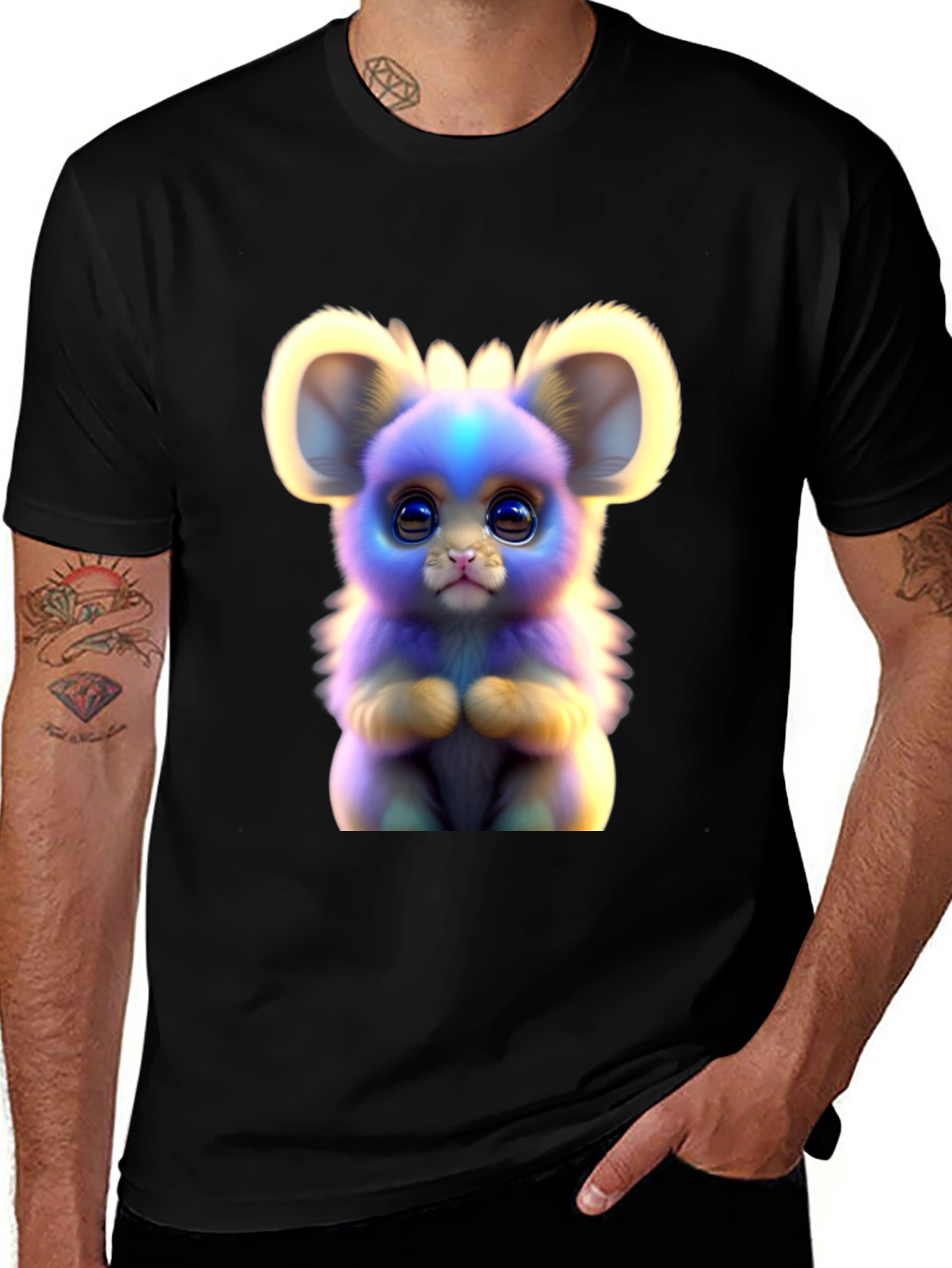 Variant 6 of Cute Cartoon Mouse Graphic Tee