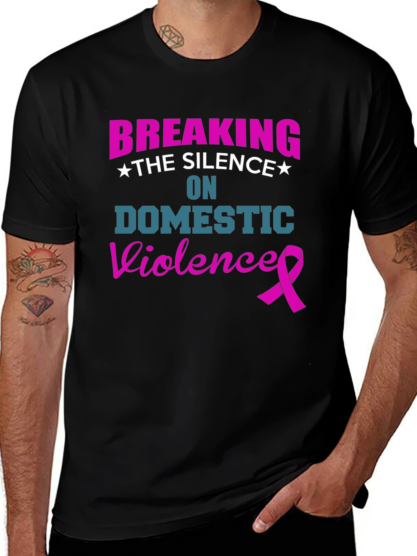 Variant 25 of Breaking the Silence on Domestic Violence T-Shirt