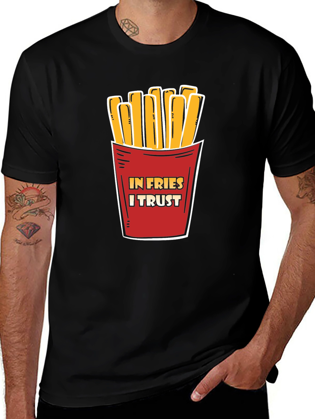 Variant 13 of In Fries I Trust Graphic Tee