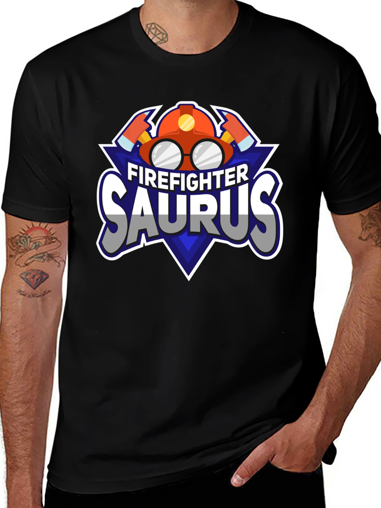 Variant 13 of Firefighter Saurus Graphic T-Shirt