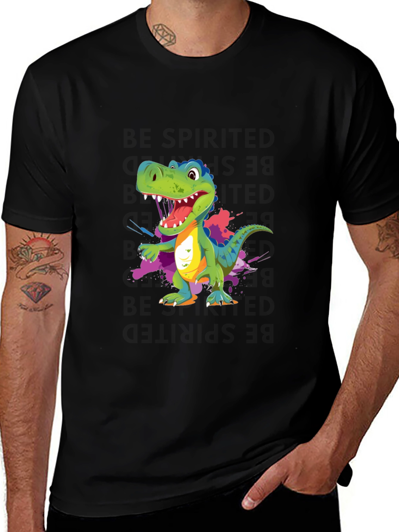 Variant 8 of Dinosaur Graphic T-Shirt - Fun & Colorful