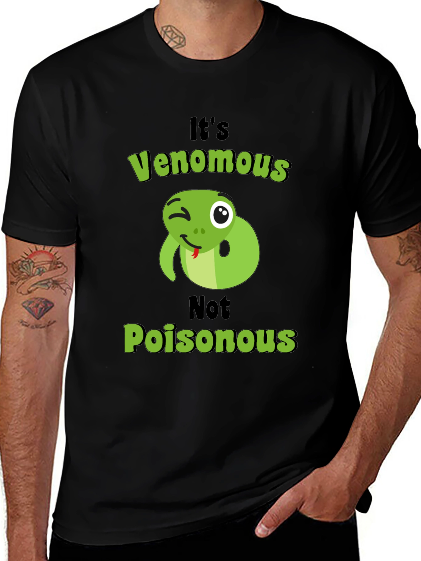 Variant 20 of Venomous Snake Graphic Tee - Novelty T-Shirt
