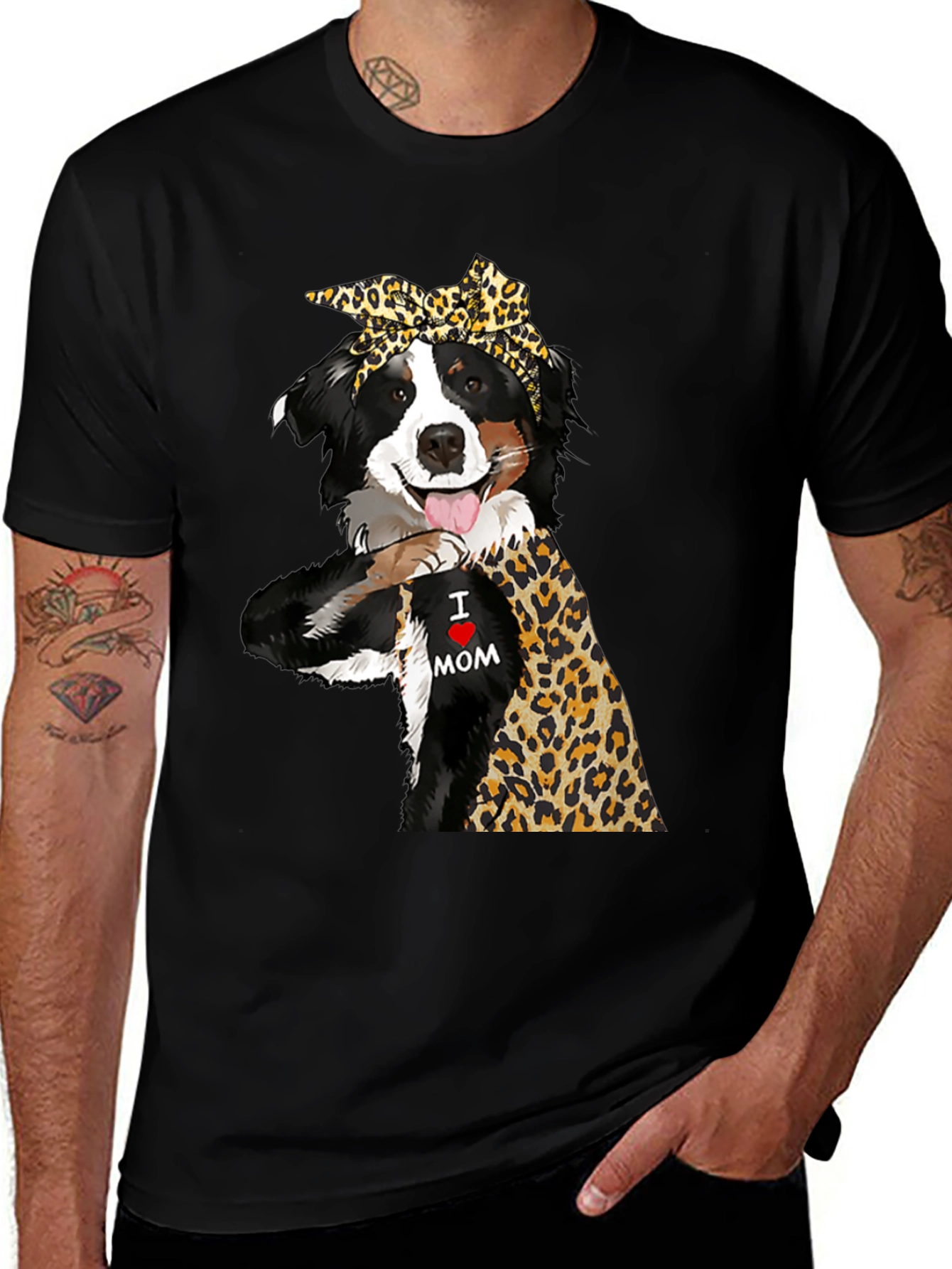 Variant 8 of I Love Mom Dog T-Shirt